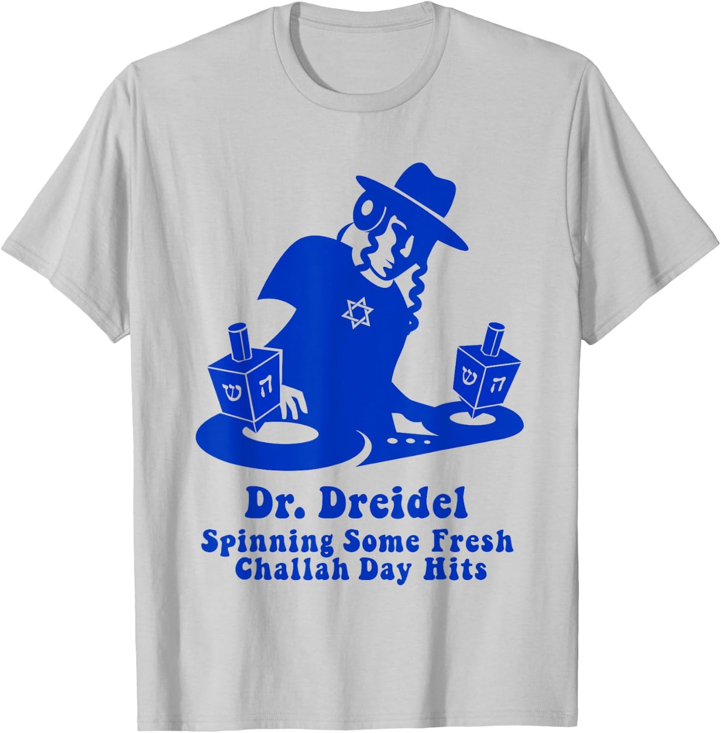 Funny Hanukkah Teen Gift Chanukah DJ Dr. Dreidel Party T-Shirt - T-Shirt | Ash