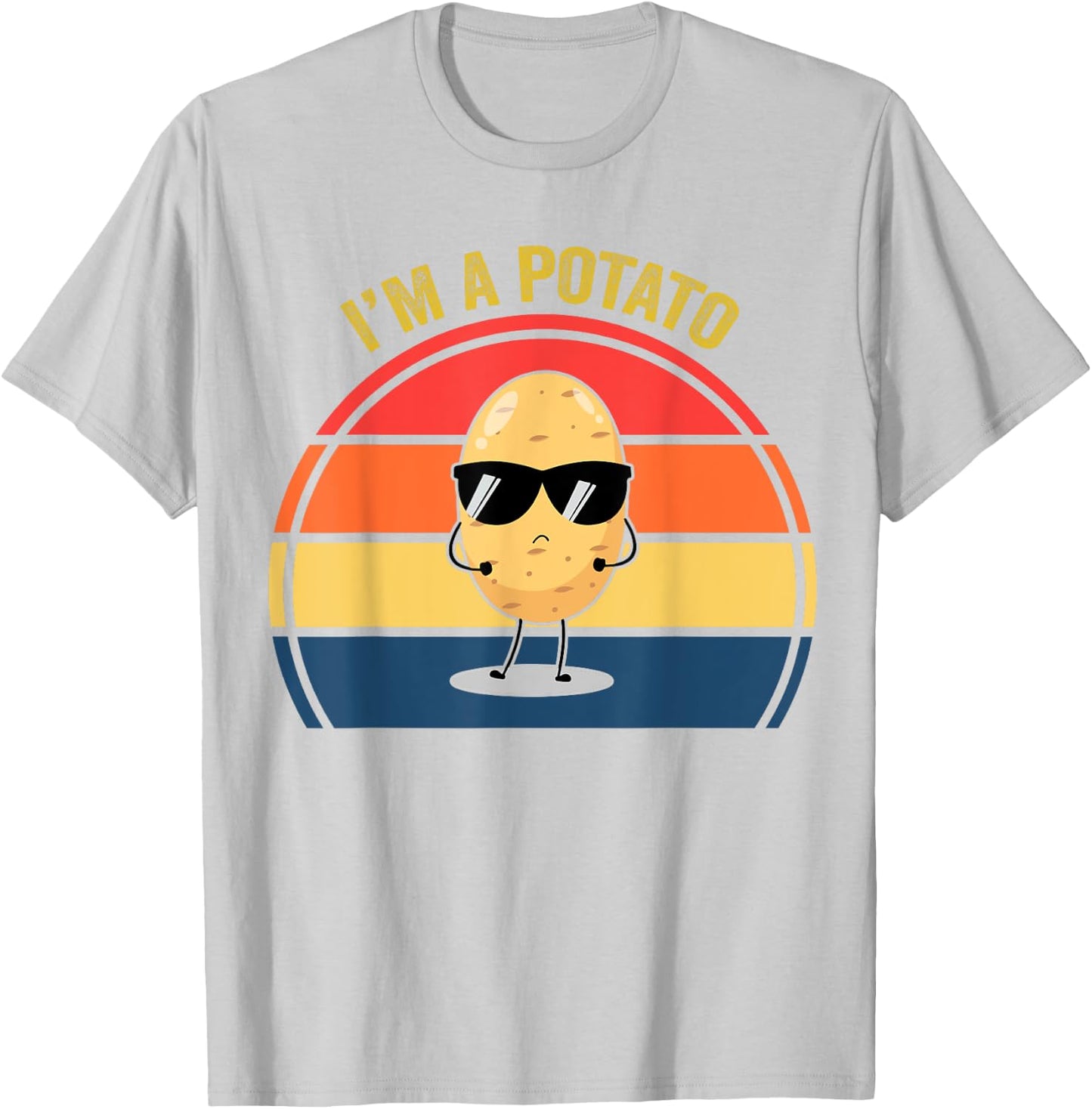 Men I'm A Potato Cute Graphic Toddler Boy Girl Kids Women T-Shirt - T-Shirt | Ash