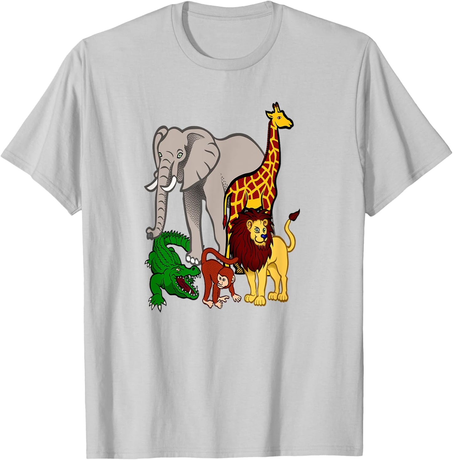Zoo Animals Shirt Wildlife Birthday Party A Day At The Zoo T-Shirt - T-Shirt | Ash