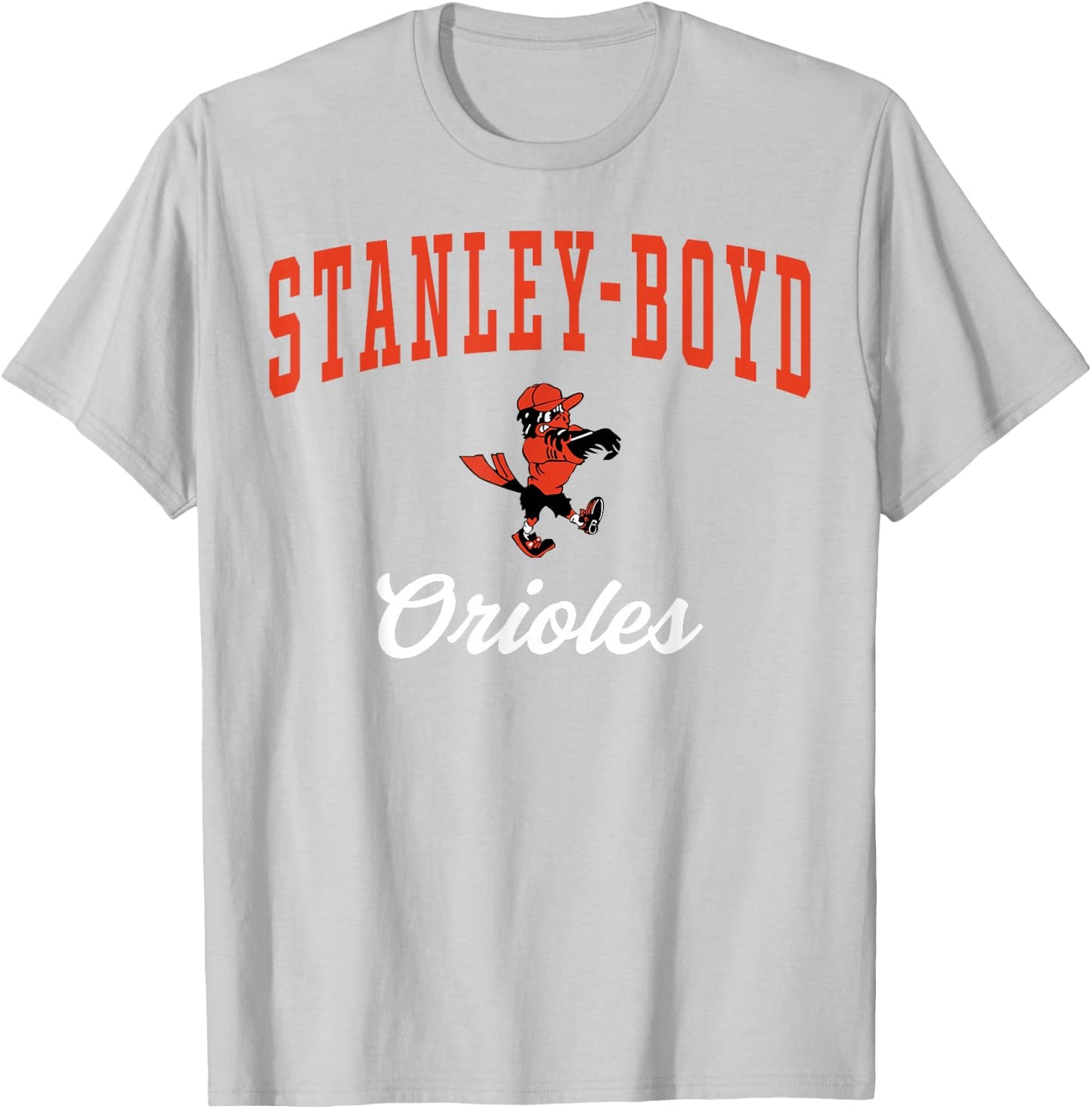 Stanley-Boyd High School Orioles C3 T-Shirt - T-Shirt | Ash