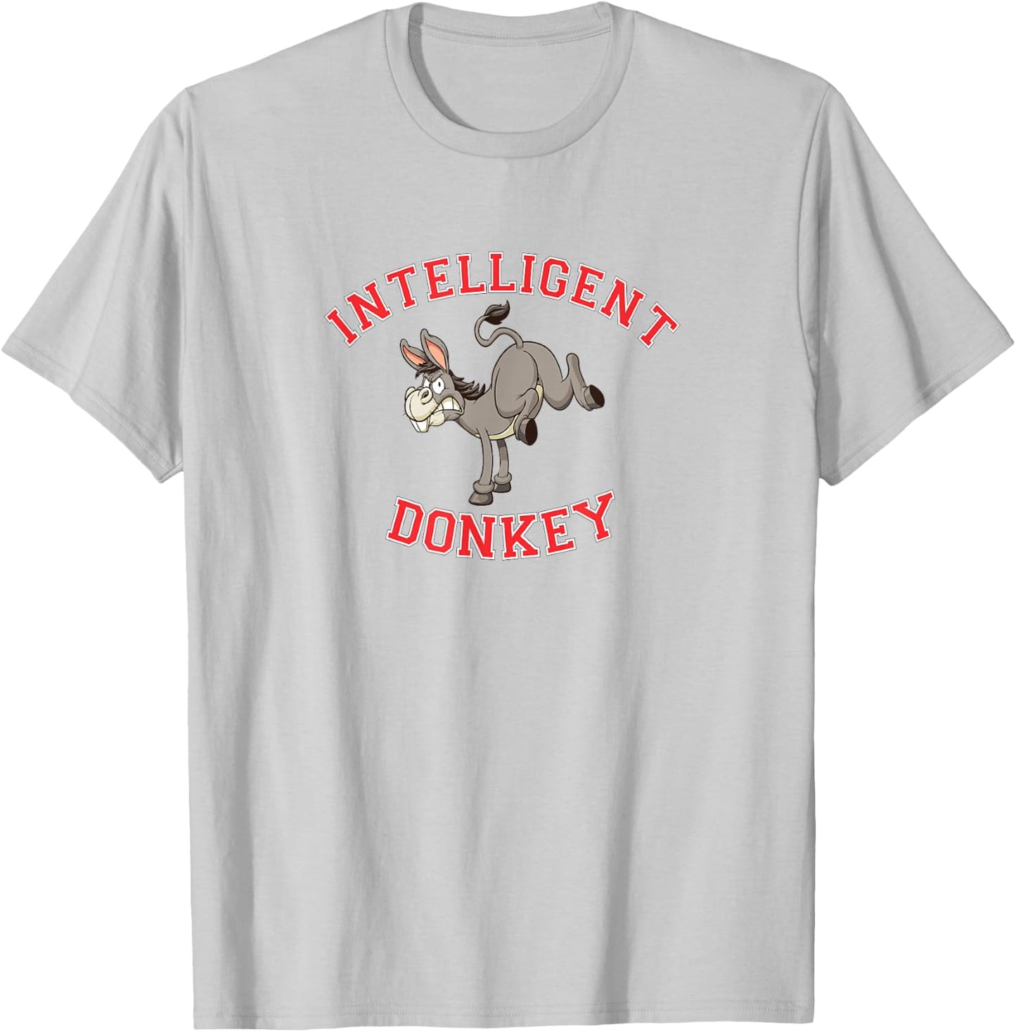 Intelligent Donkey T-Shirt - T-Shirt | Ash