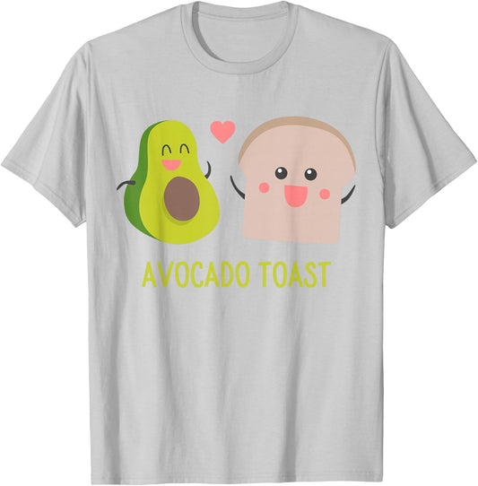 Avocado Toast Funny Cute Cartoon Gift T-Shirt - T-Shirt | Ash