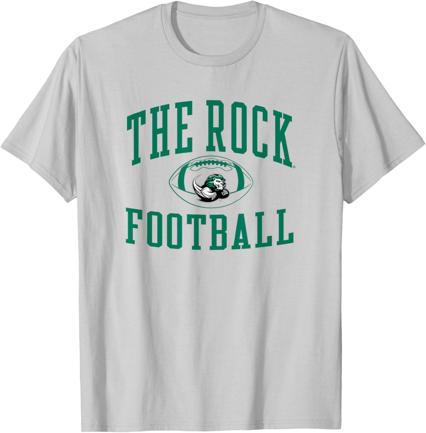 Slippery Rock The Rock Football Sack Gray T-Shirt - T-Shirt | Ash