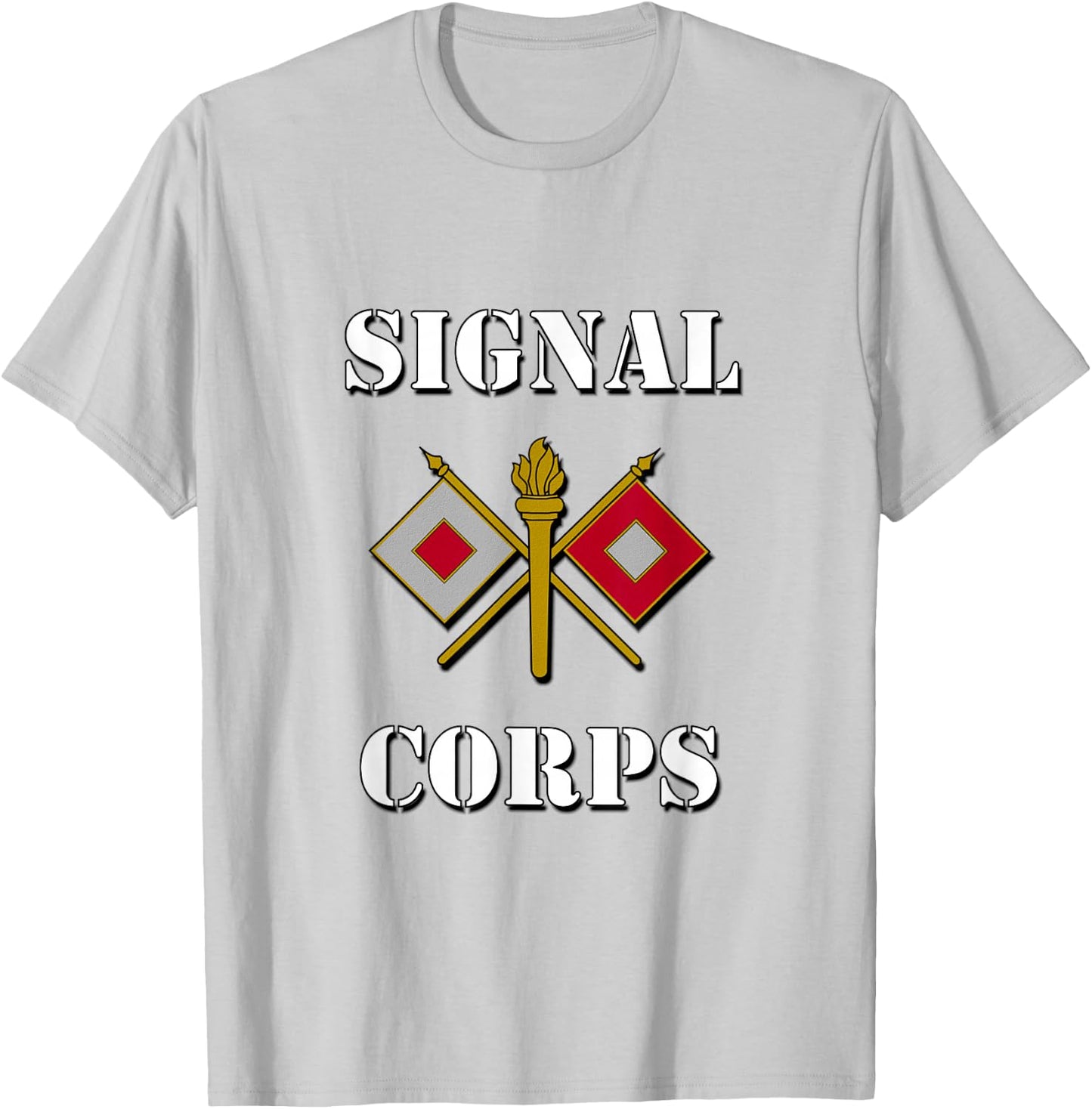 US Army Signal Corps Branch Insignia Shirt T-Shirt - T-Shirt | Ash
