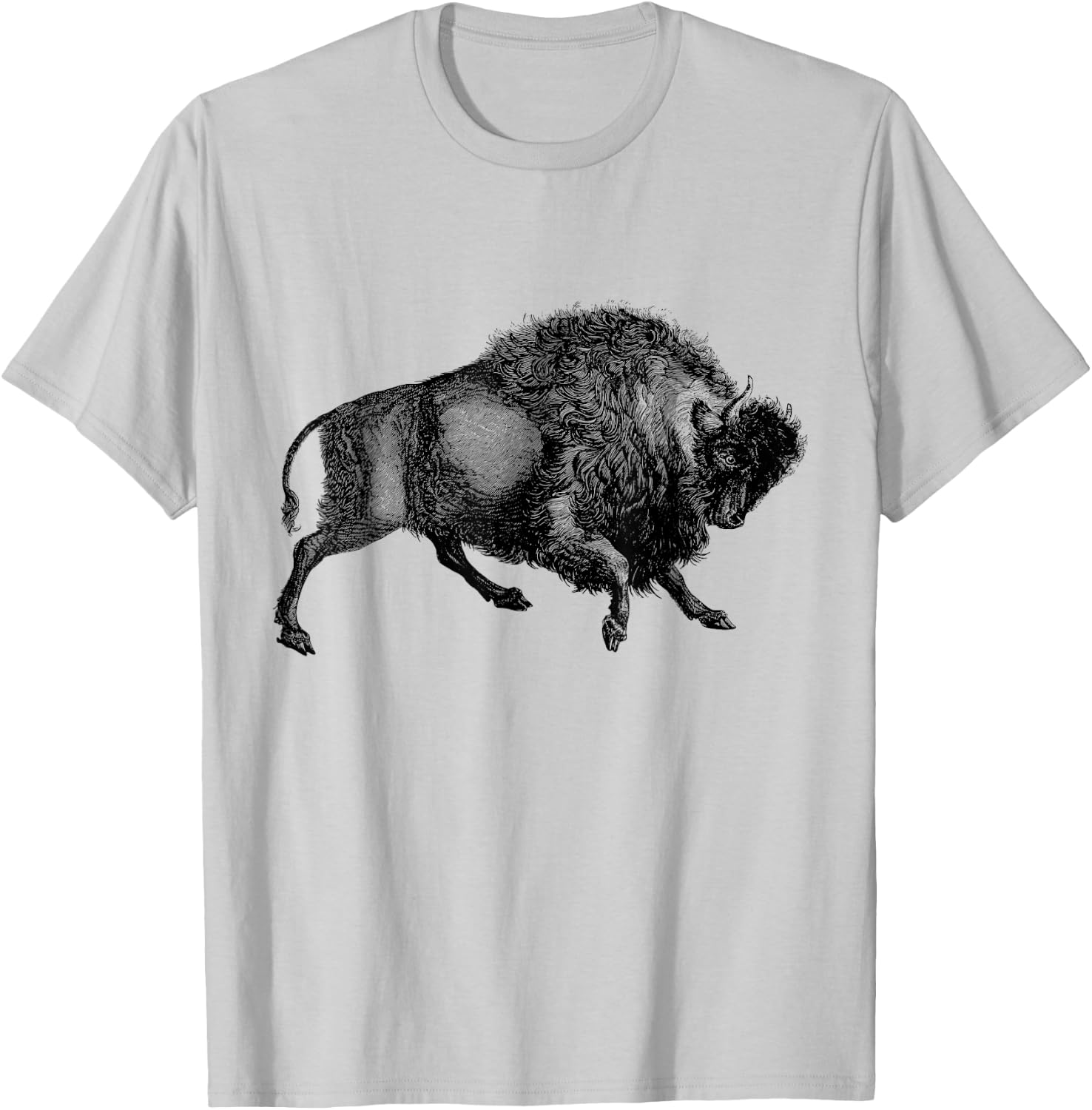 Buffalo T Shirt American Bison Classic Vintage T-Shirt - T-Shirt | Ash