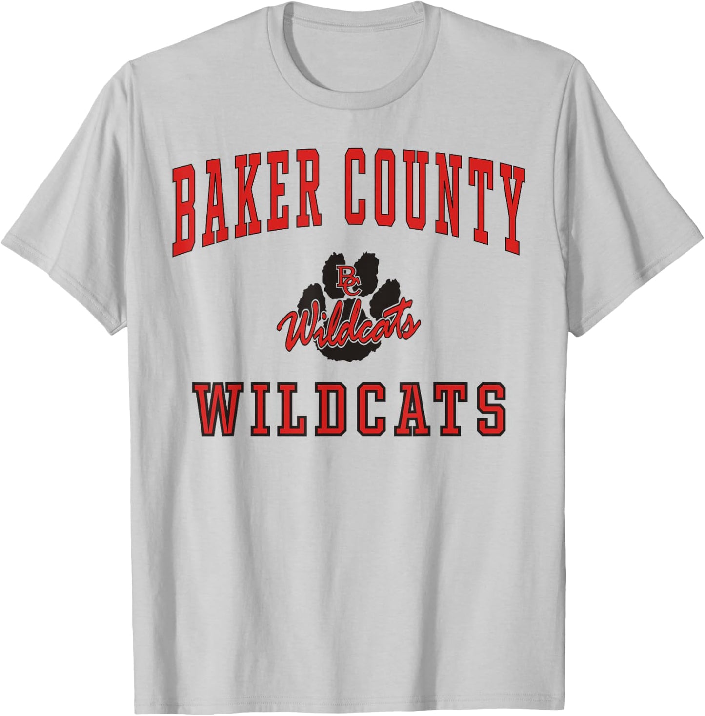 Baker County High School Wildcats C1 T-Shirt - T-Shirt | Ash