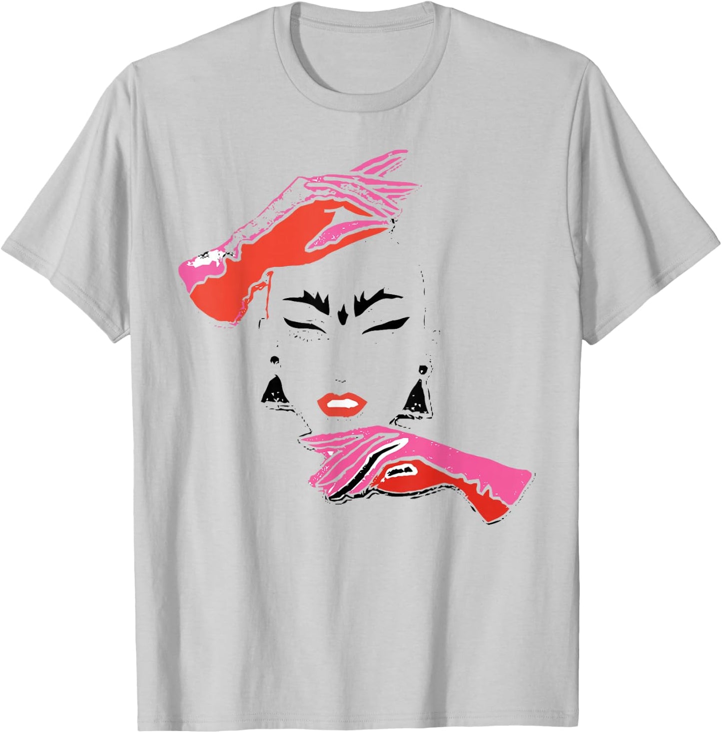 Haus of Velour Drag Queen Race Abstract Distressed T-Shirt - T-Shirt | Ash