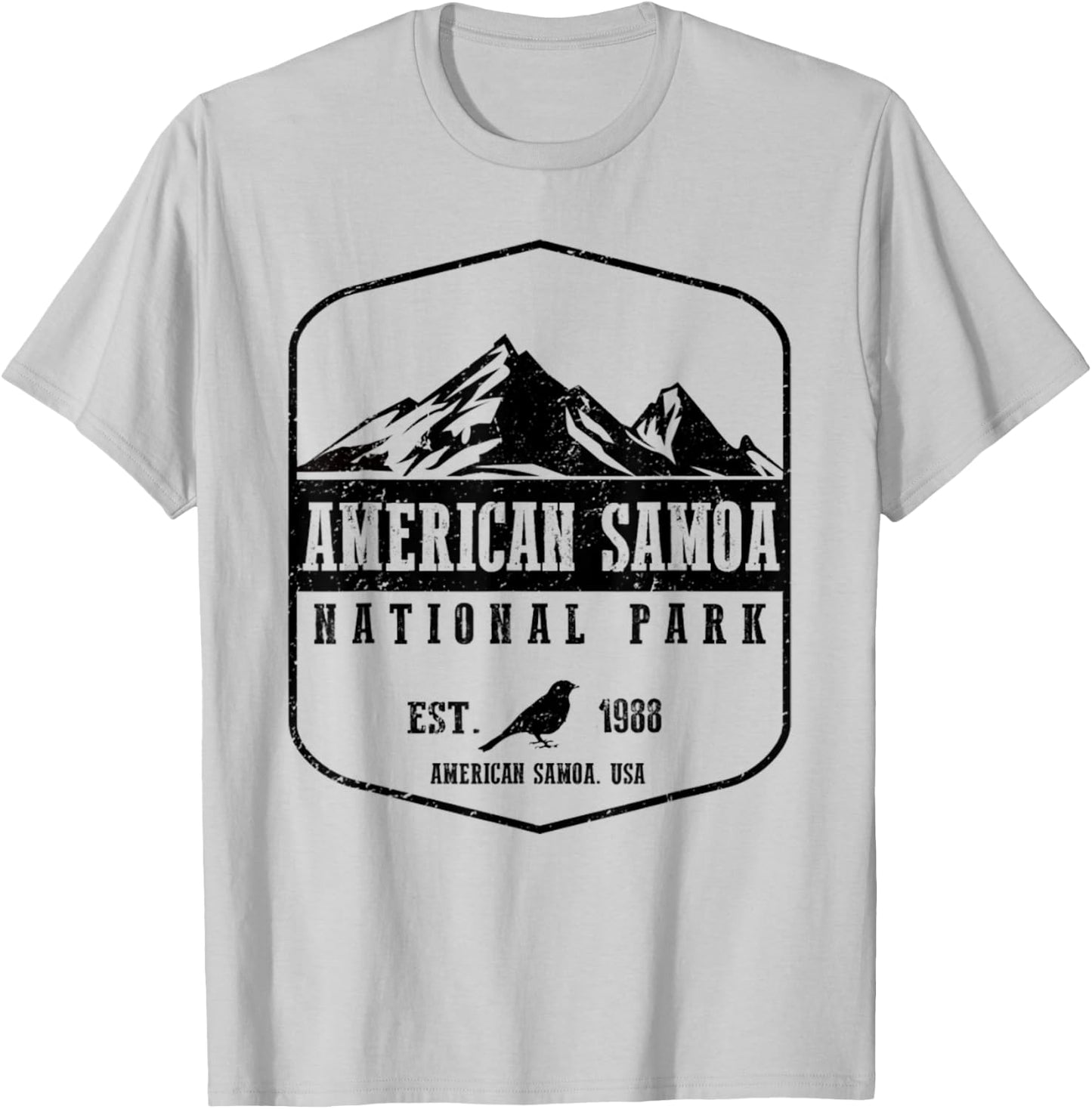 American Samoa National Park Hiking Wanderlust T-Shirt - T-Shirt | Ash