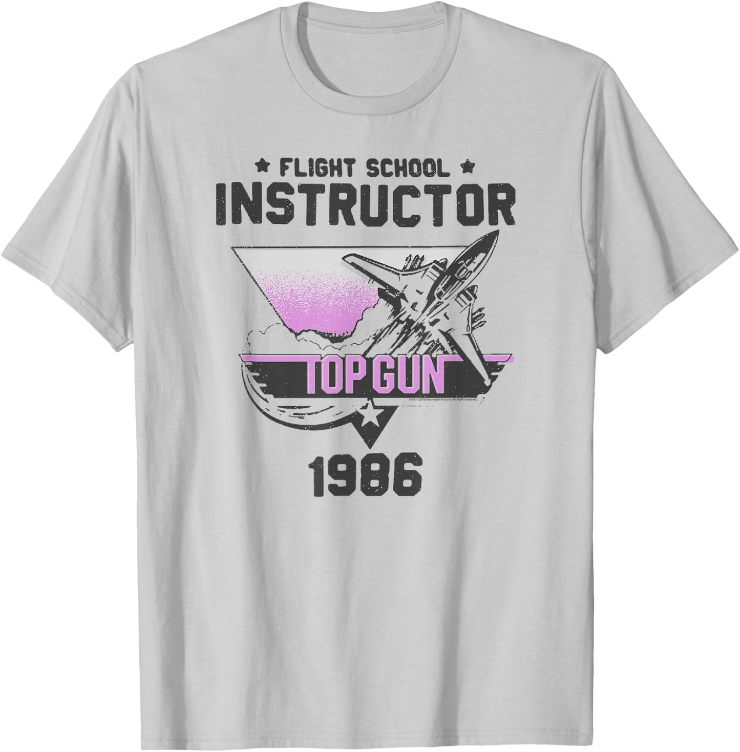 Top Gun Flight School Instructor Action Movie T-Shirt - T-Shirt | Ash