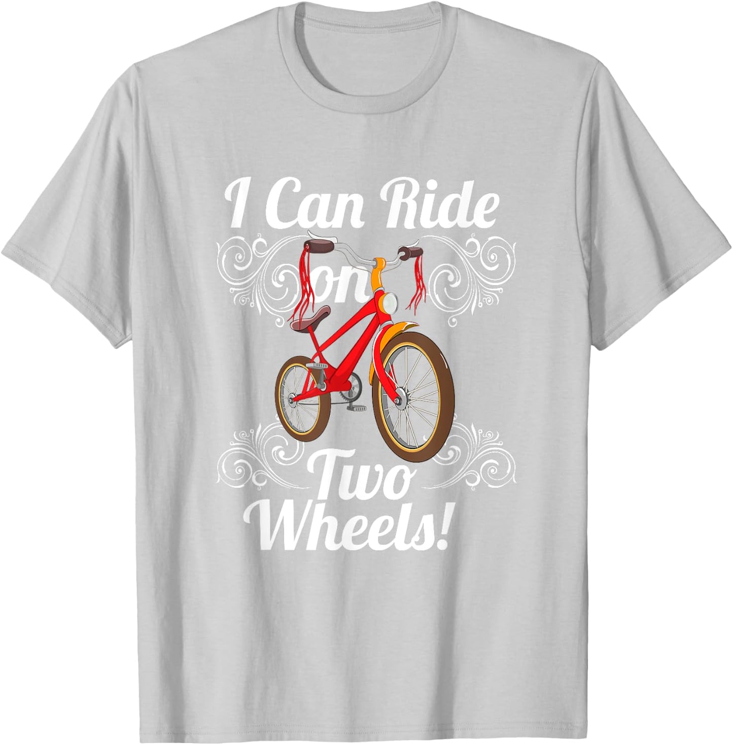 Kids Bike I Can Ride On Two Wheels Learning Reward T Shirts T-Shirt - T-Shirt | Ash