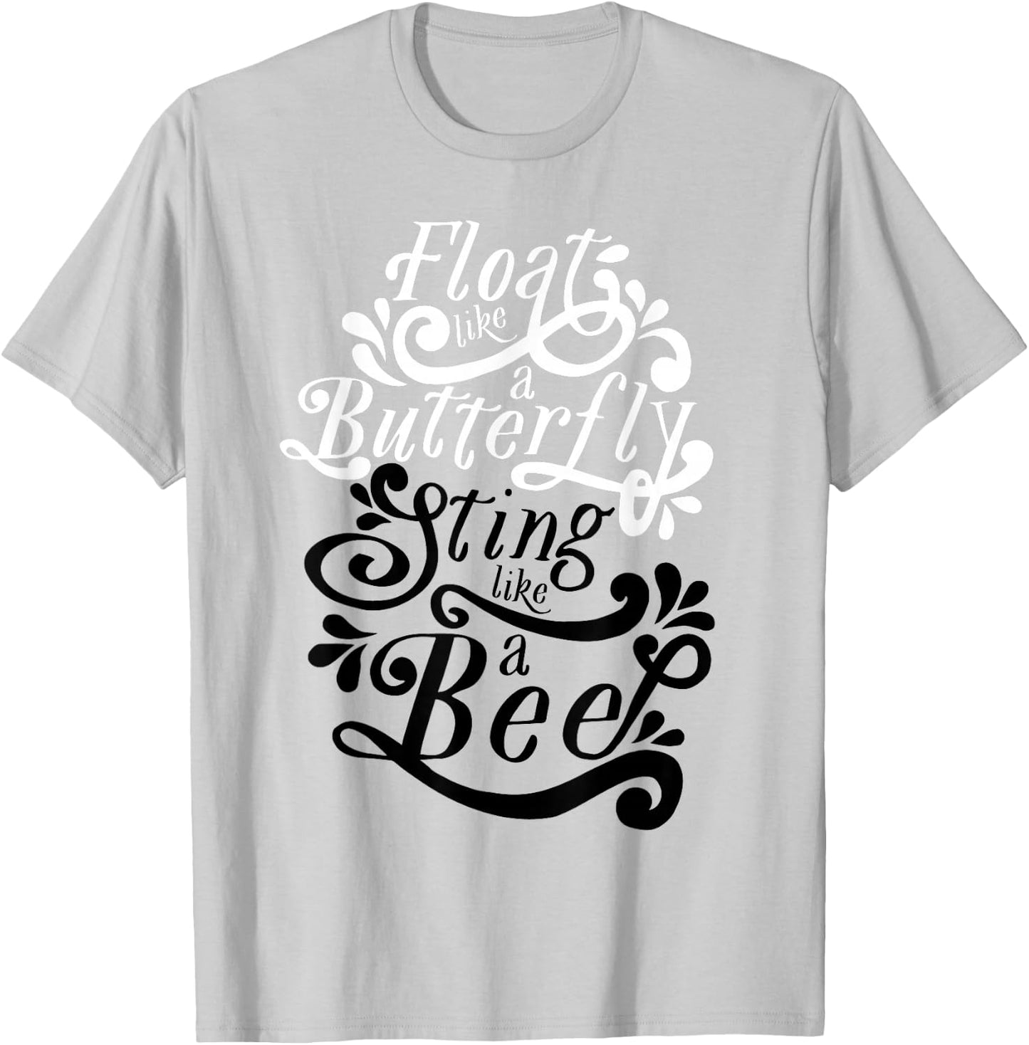 Muhammad Ali - Float Like A Butterfly T-Shirt - T-Shirt | Ash