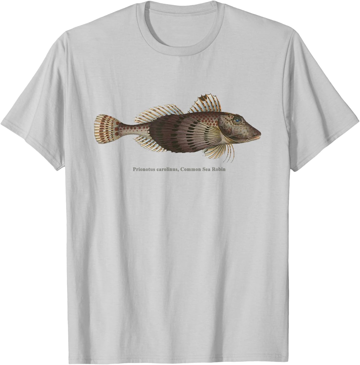 Common Sea Robin - Fish with fins like wings of a bird T-Shirt - T-Shirt | Ash