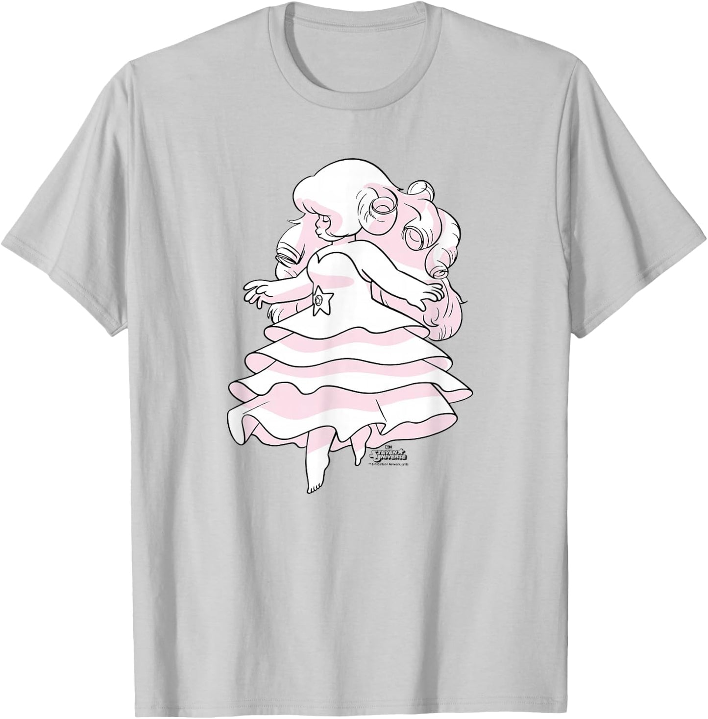 Steven Universe Rose Sketch T-Shirt - T-Shirt | Ash