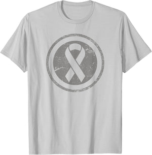 Vintage Childhood Cancer Awareness T-Shirt - T-Shirt | Ash
