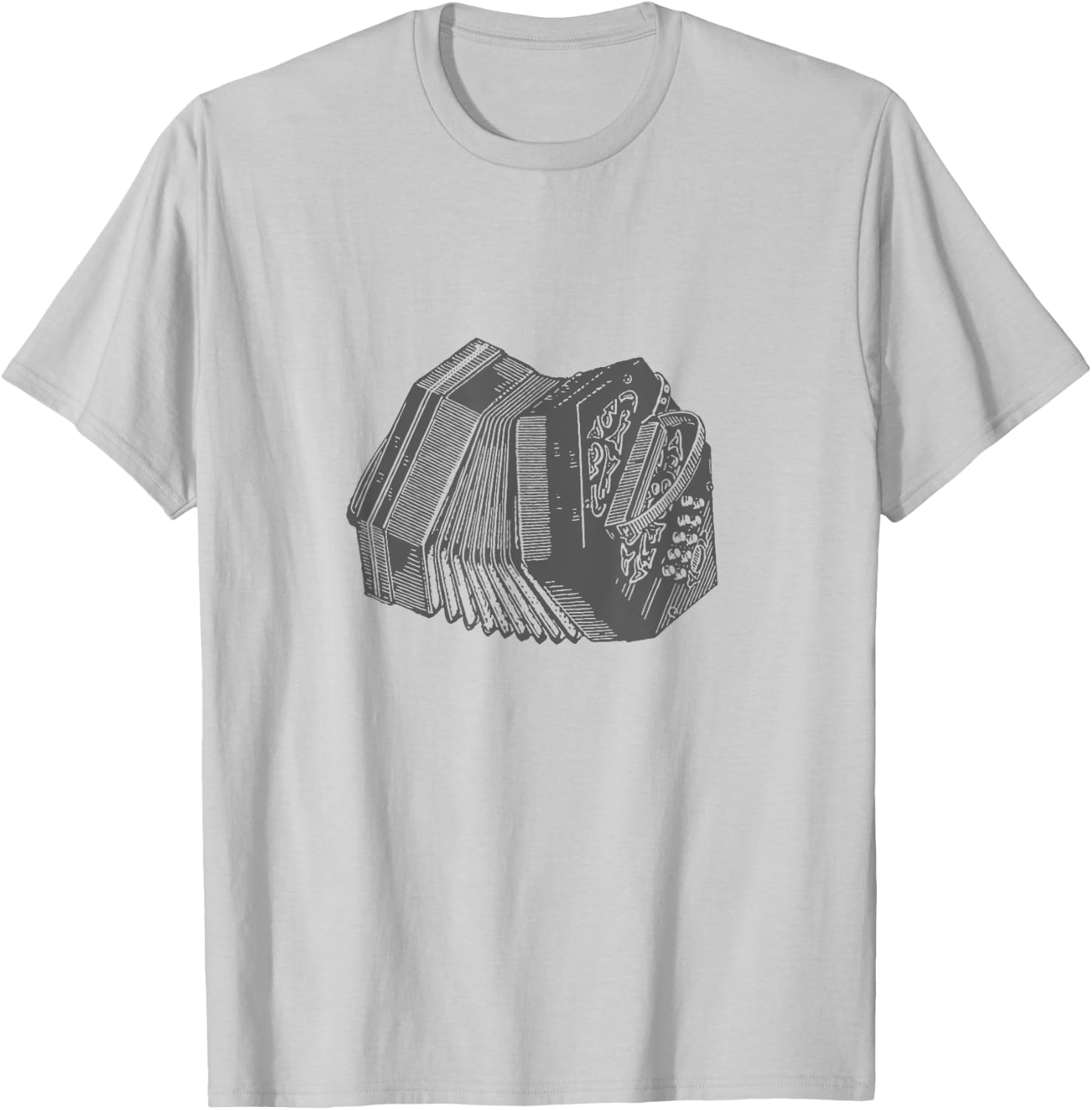 Vintage Bandoneon / Concertina Musician Gift T-Shirt - T-Shirt | Ash