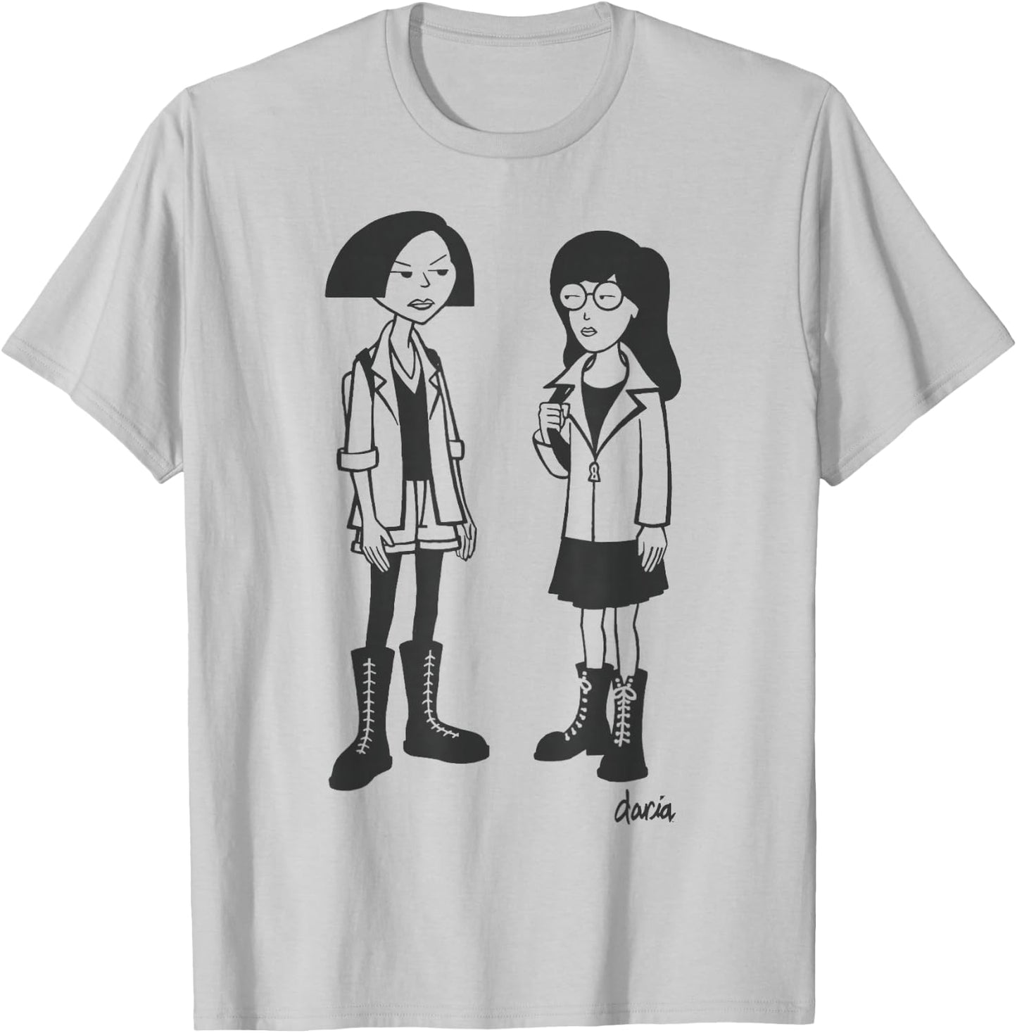 Daria Jane Lane Simple Portrait T-Shirt - T-Shirt | Ash