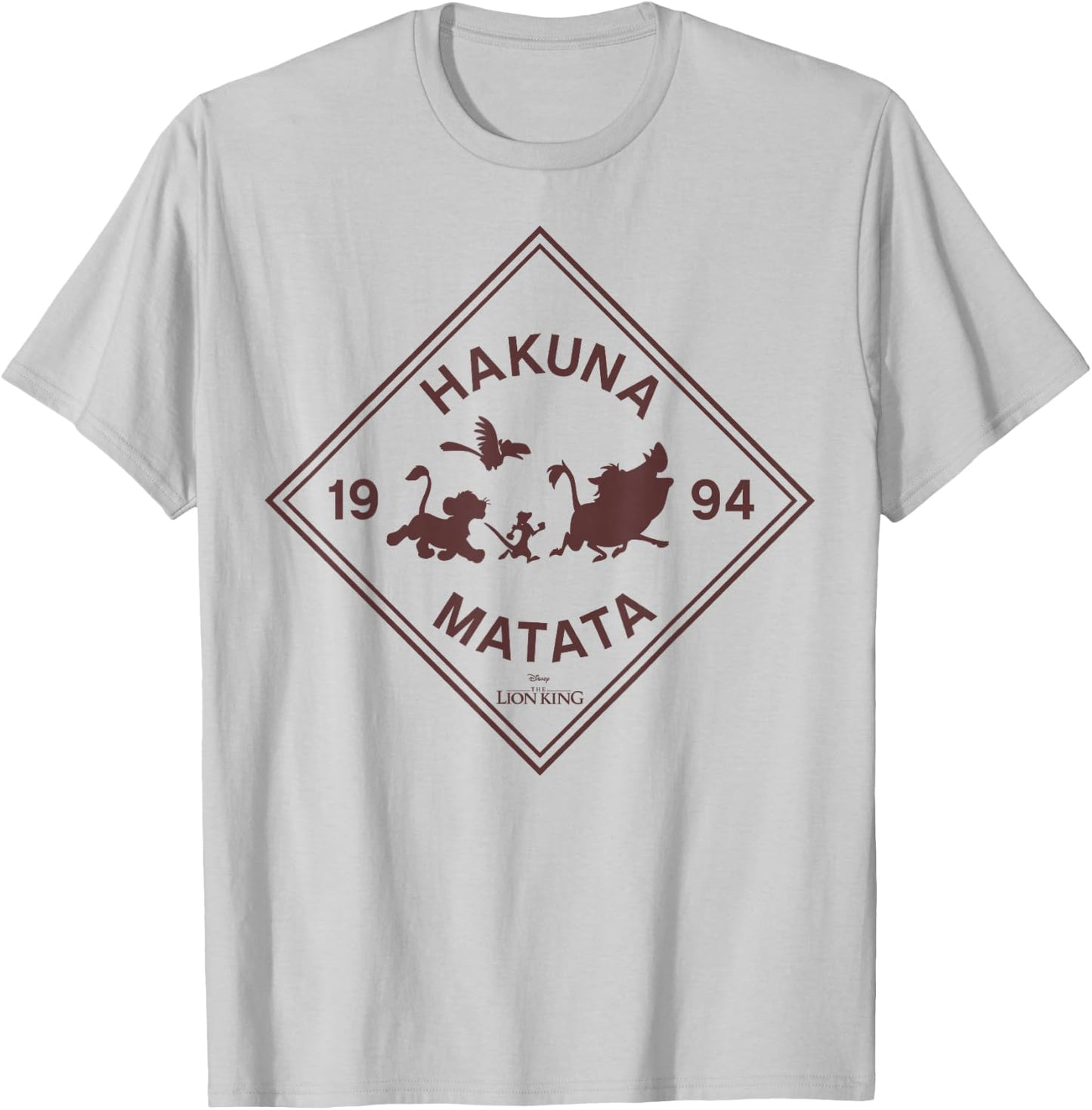 Disney The Lion King Hakuna Matata Diamond Group Logo T-Shirt - T-Shirt | Ash