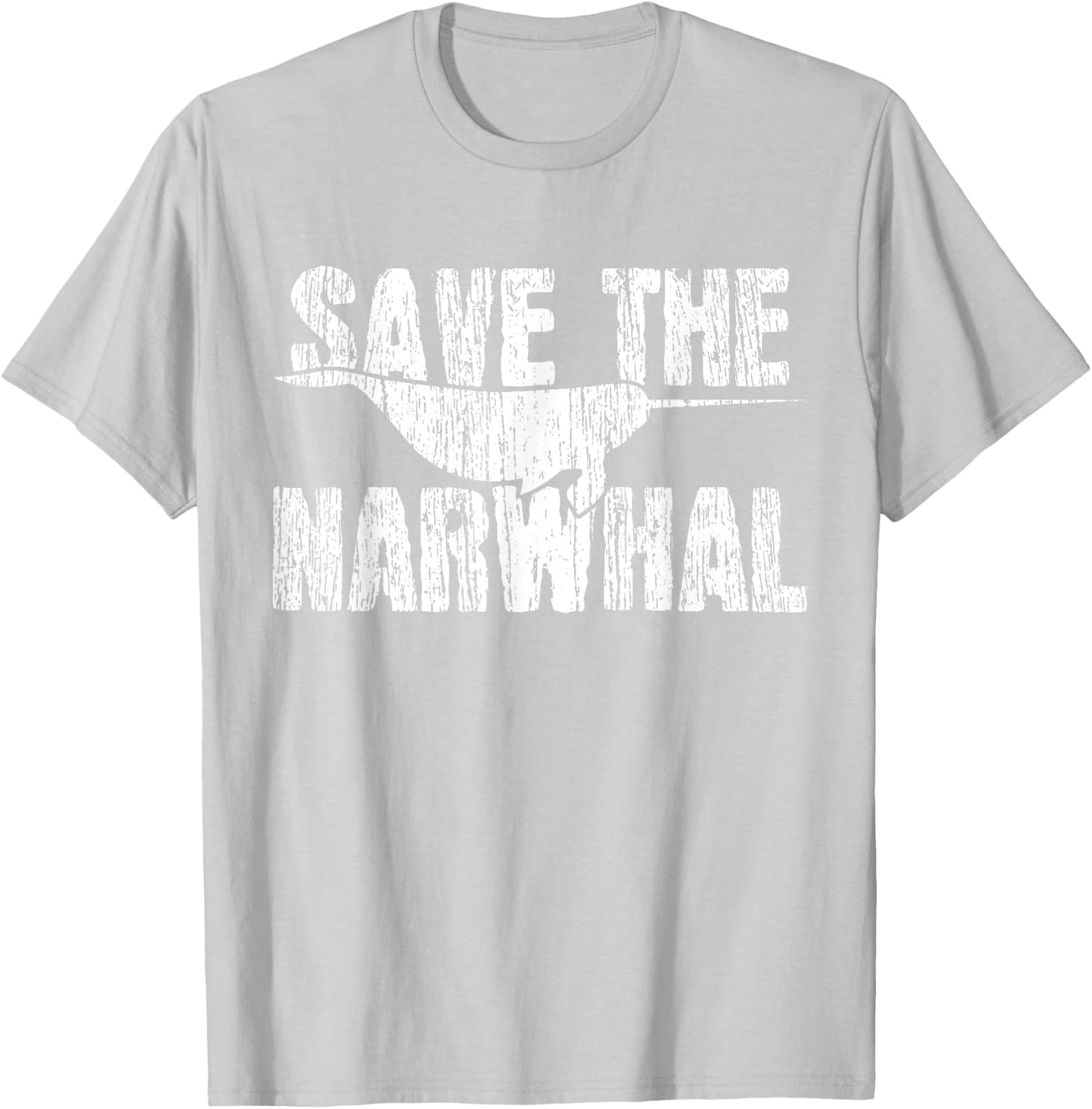 Narwhals Whale T-Shirt - T-Shirt | Ash