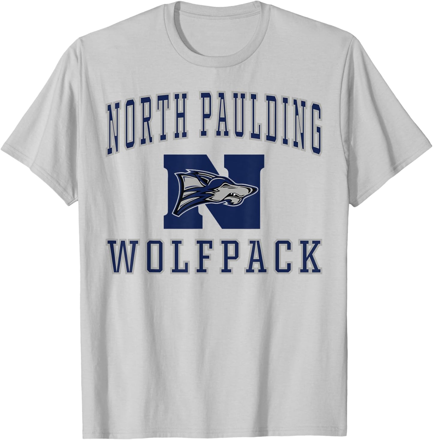 North Paulding High School Wolfpack C1 T-Shirt - T-Shirt | Ash