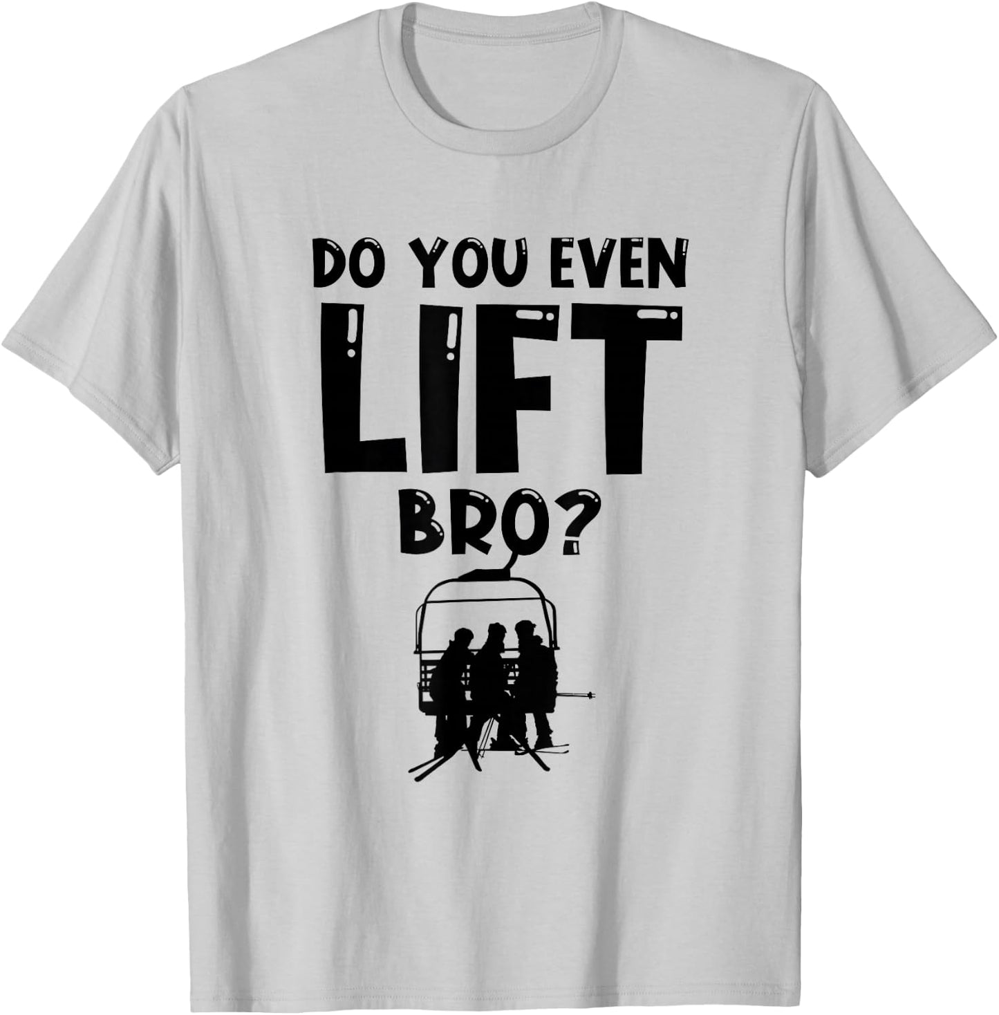 Skier Heartbeat Ski T-Shirt - T-Shirt | Ash