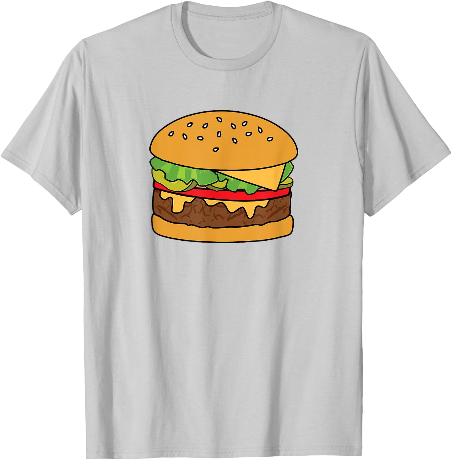 Cheeseburger Shirt T-Shirt - T-Shirt | Ash