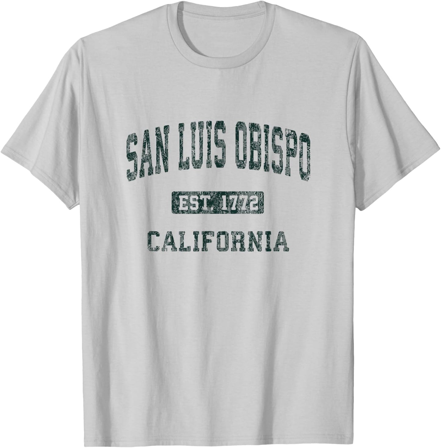 San Luis Obispo California CA Vintage Athletic Sports Design T-Shirt - T-Shirt | Ash