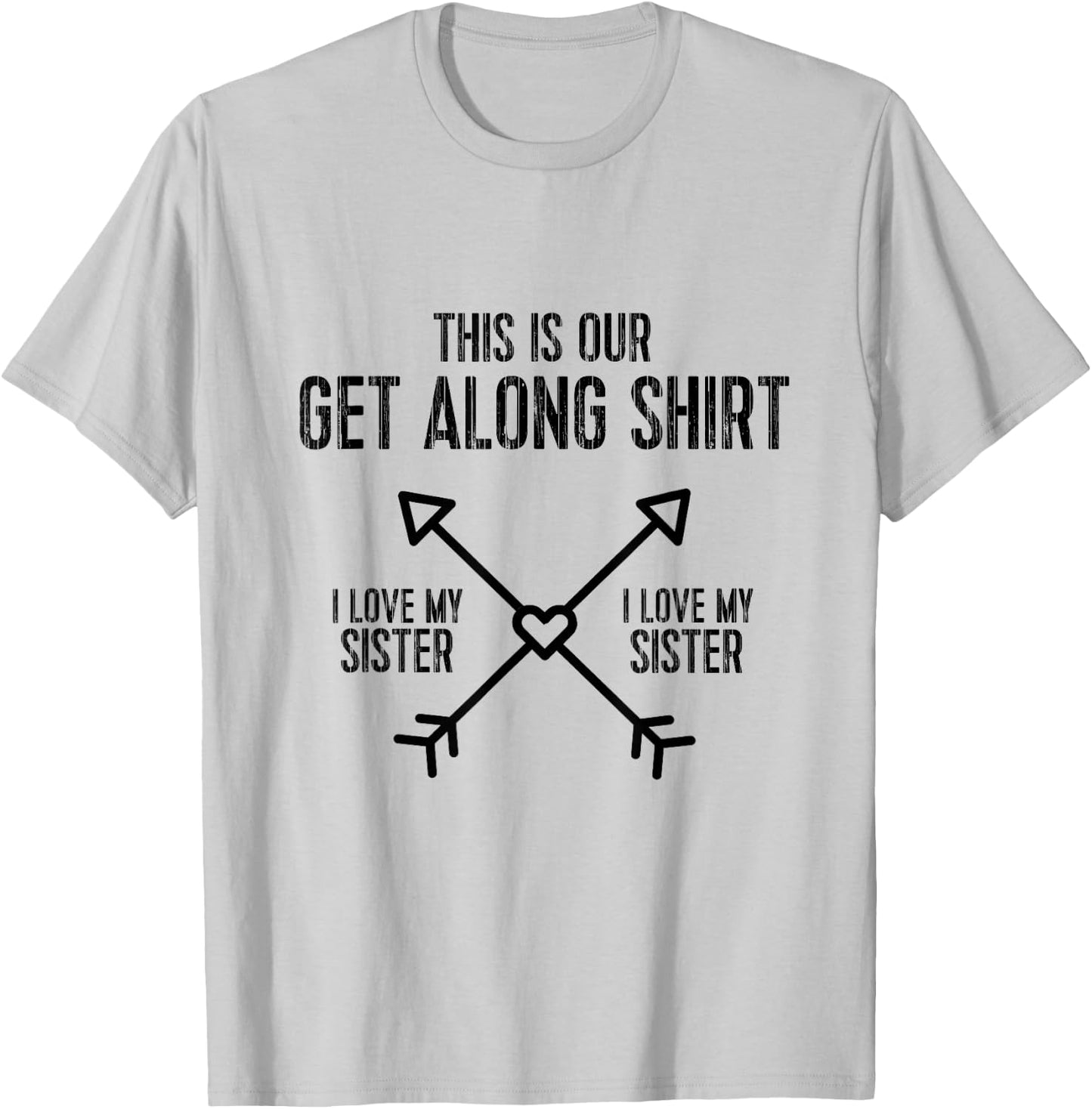 Sibling Fighting Get Along (Sister/Sister) T-Shirt - T-Shirt | Ash