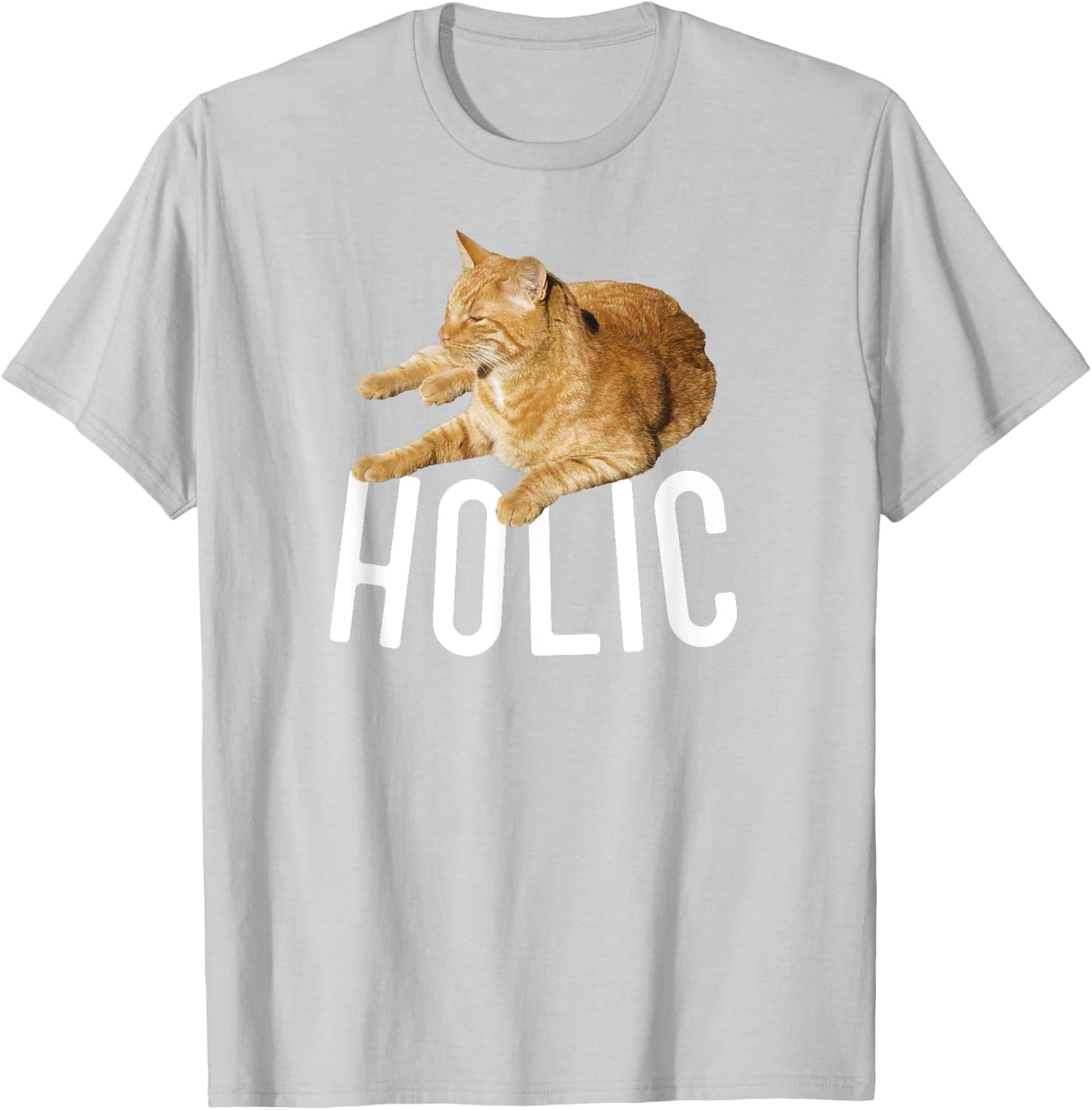 CATholic Tabby Orange Cat Lover Men Women Kids T-Shirt - T-Shirt | Ash