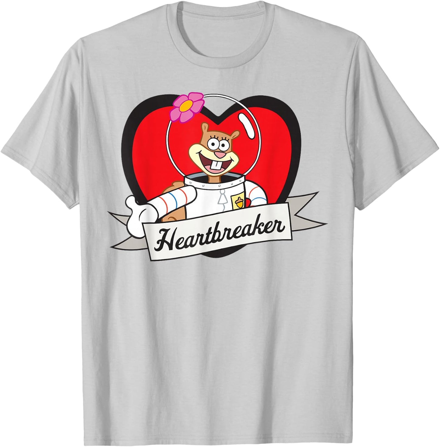 Spongebob Squarepants - Sandy Heartbreaker T-Shirt - T-Shirt | Ash