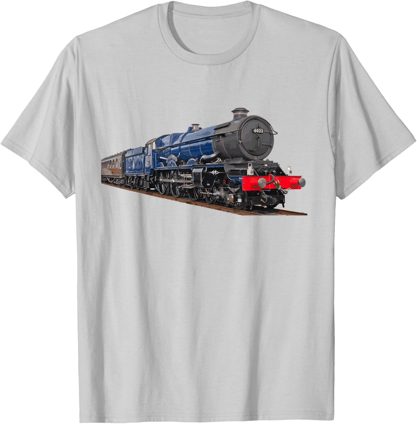 Train King Edward II Locomotive Engine T-Shirt - T-Shirt | Ash