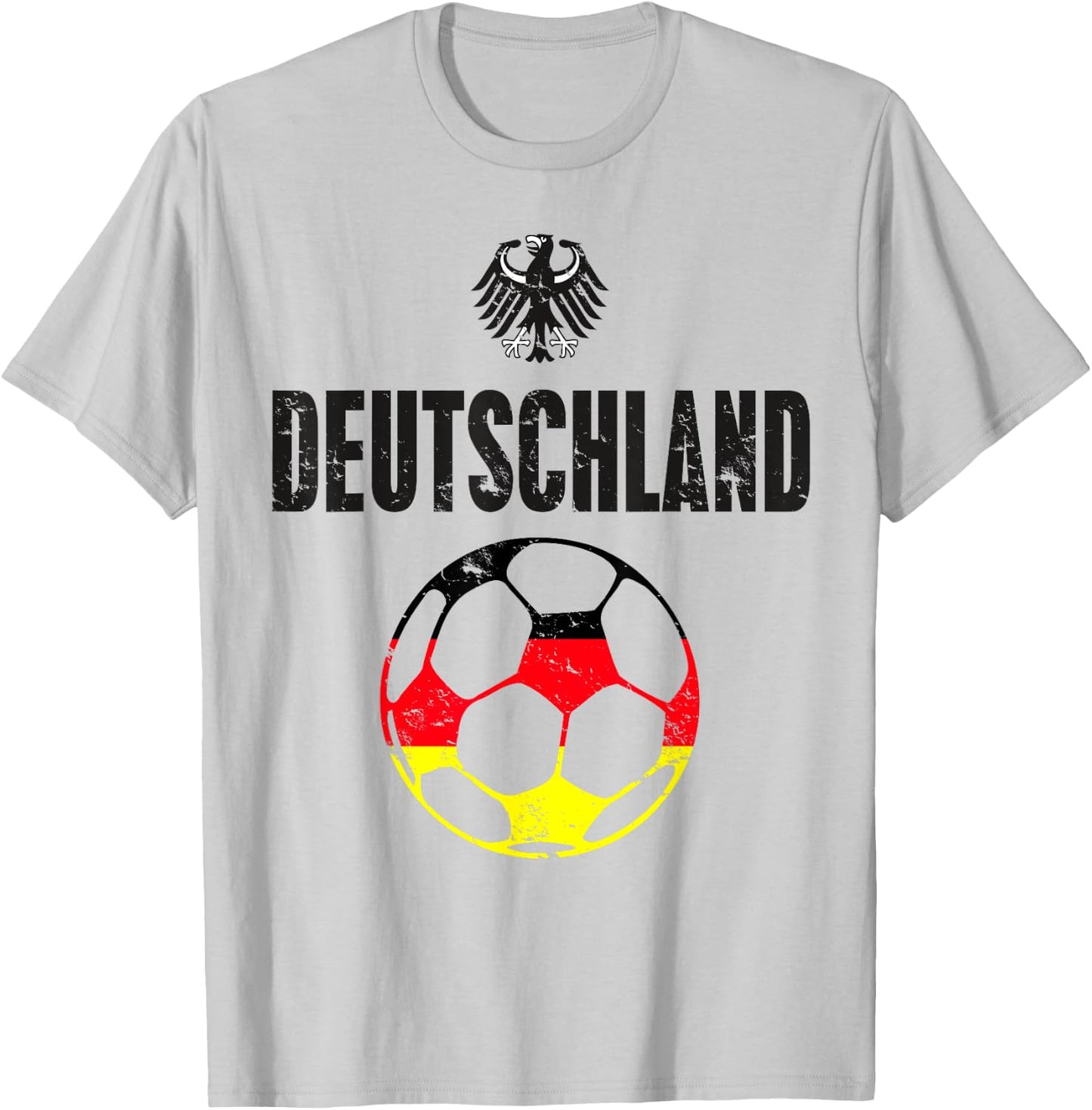Germany Deutschland Football Soccer Flag German T-Shirt - T-Shirt | Ash