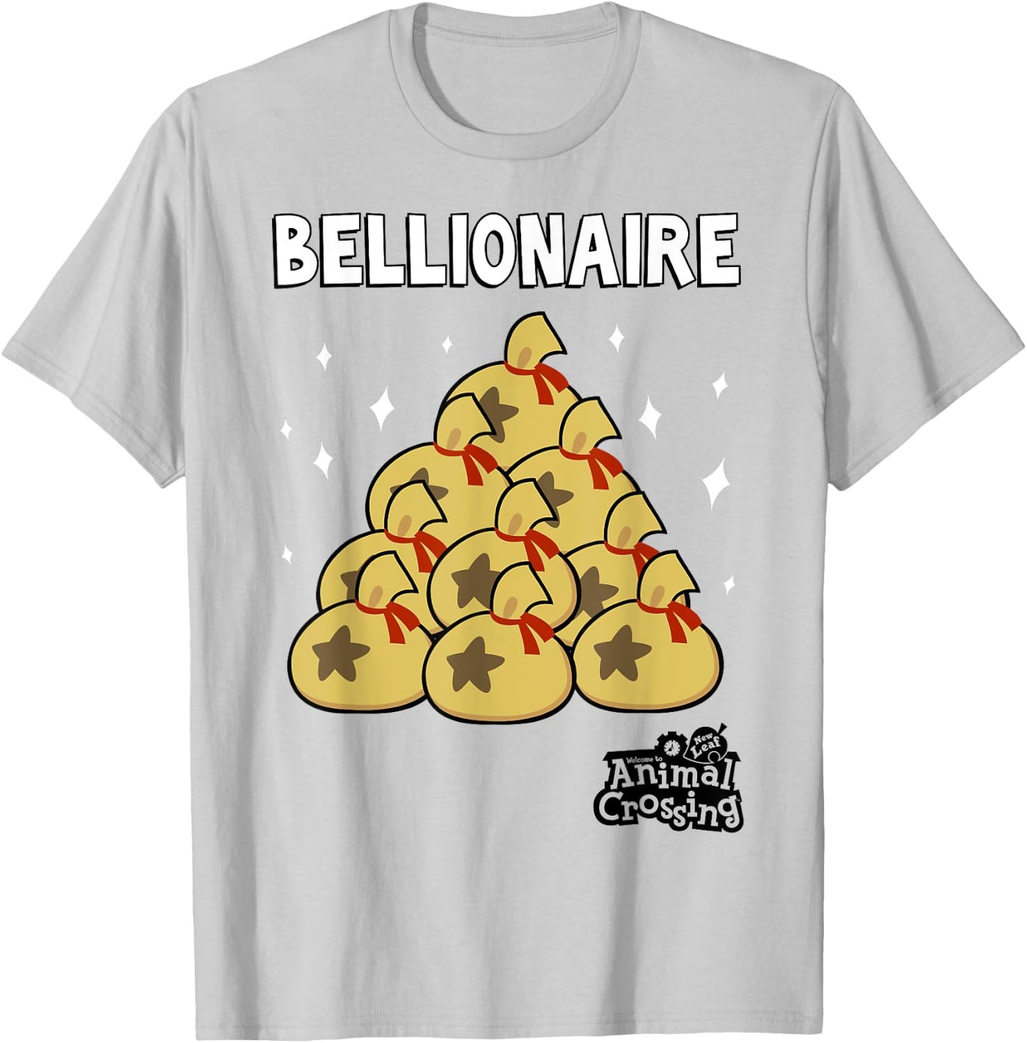 Animal Crossing New Leaf Bellionaire , Grey, Small T-Shirt - T-Shirt | Ash