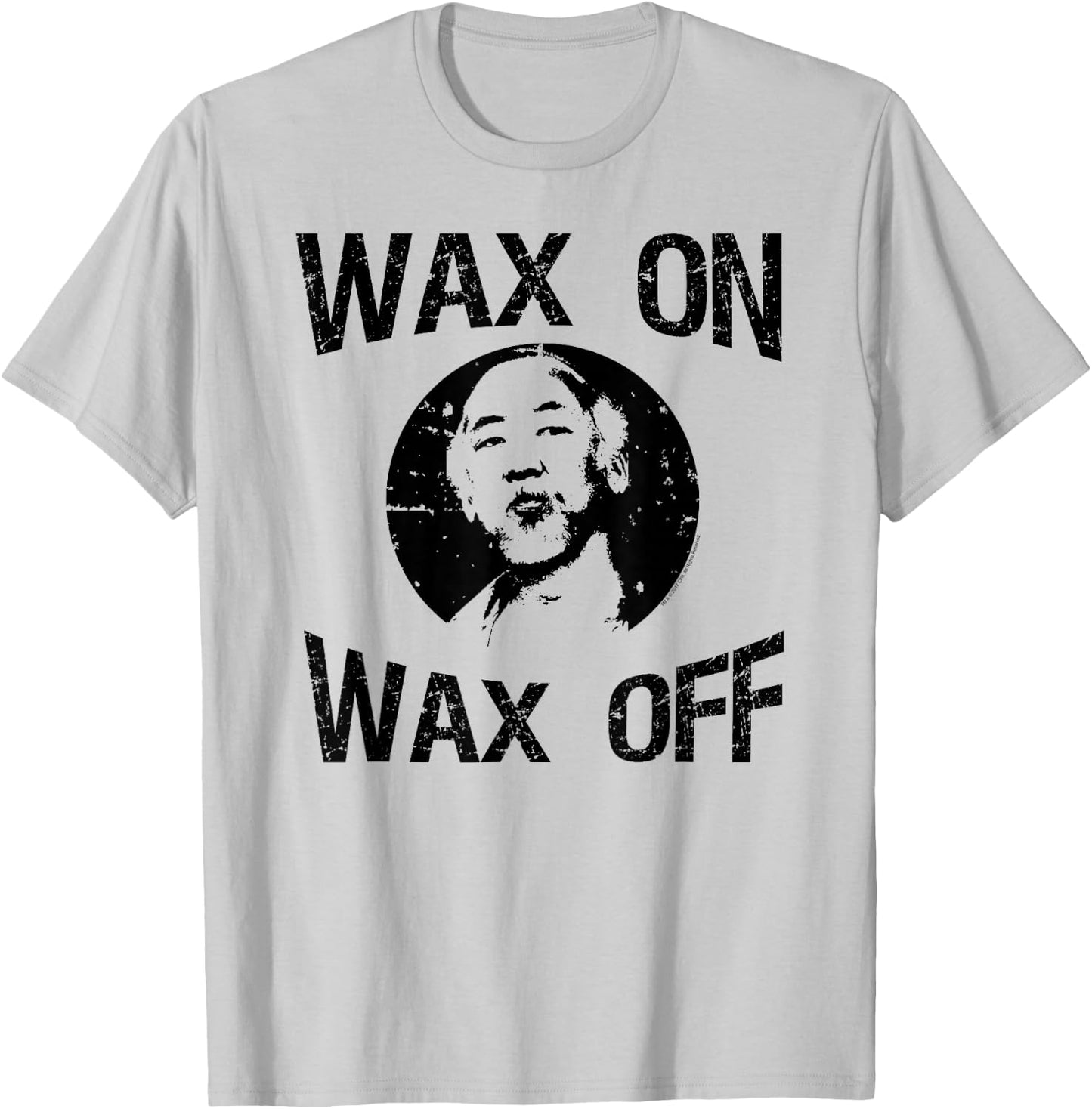 The Karate Kid Wax On Wax Off Miyagi Photo Movie T-Shirt - T-Shirt | Ash