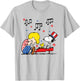 Peanuts Schroeder and Snoopy Americana T-Shirt - T-Shirt | Ash