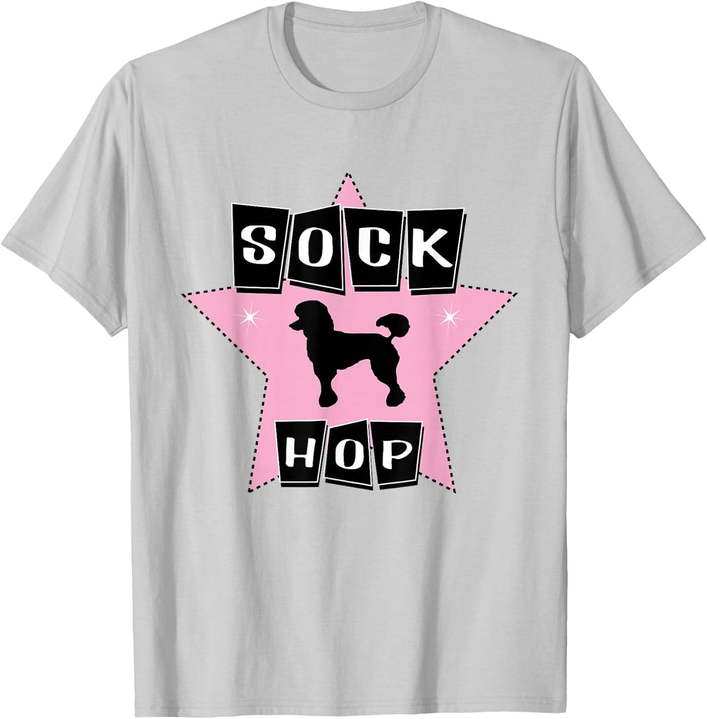 Poodle 1950s Sock Hop Dance Clothes Rock N Roll 50s Pink T-Shirt - T-Shirt | Ash