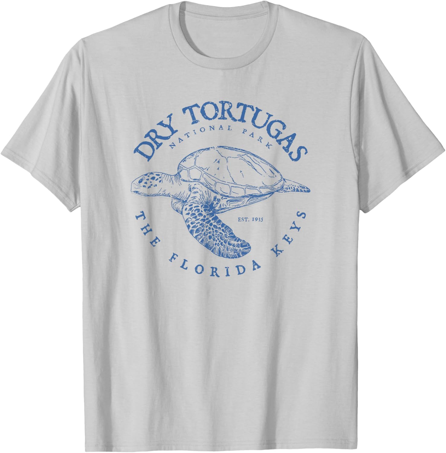 Dry Tortugas National Park Florida Keys Scuba Diving Turtle T-Shirt - T-Shirt | Ash