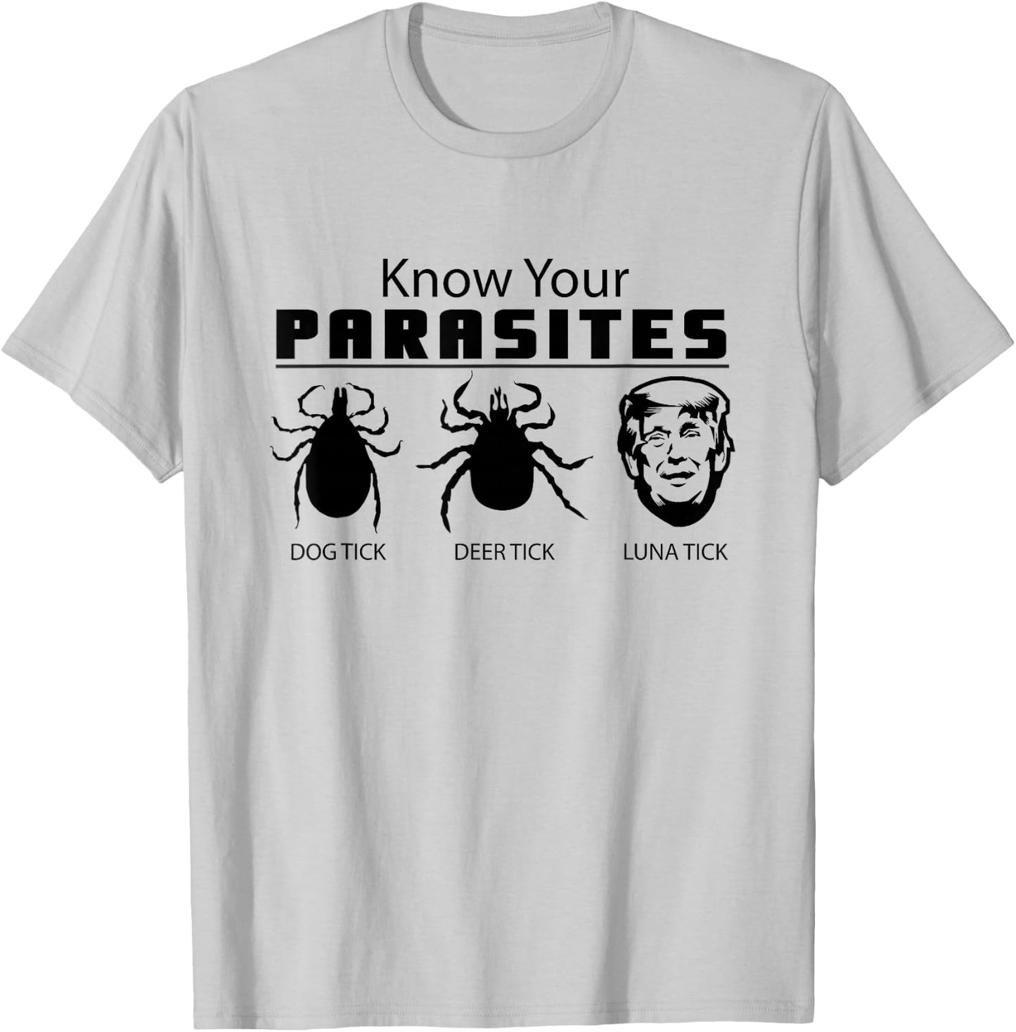 Know Your PARASITES Anti-Trump AF Resist Funny Gift T-Shirt - T-Shirt | Ash