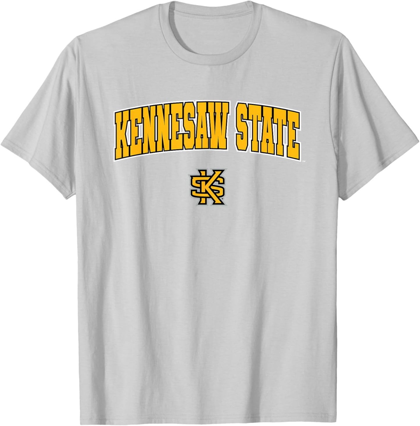 Kennesaw State University Owls Arch Logo T-Shirt - T-Shirt | Ash