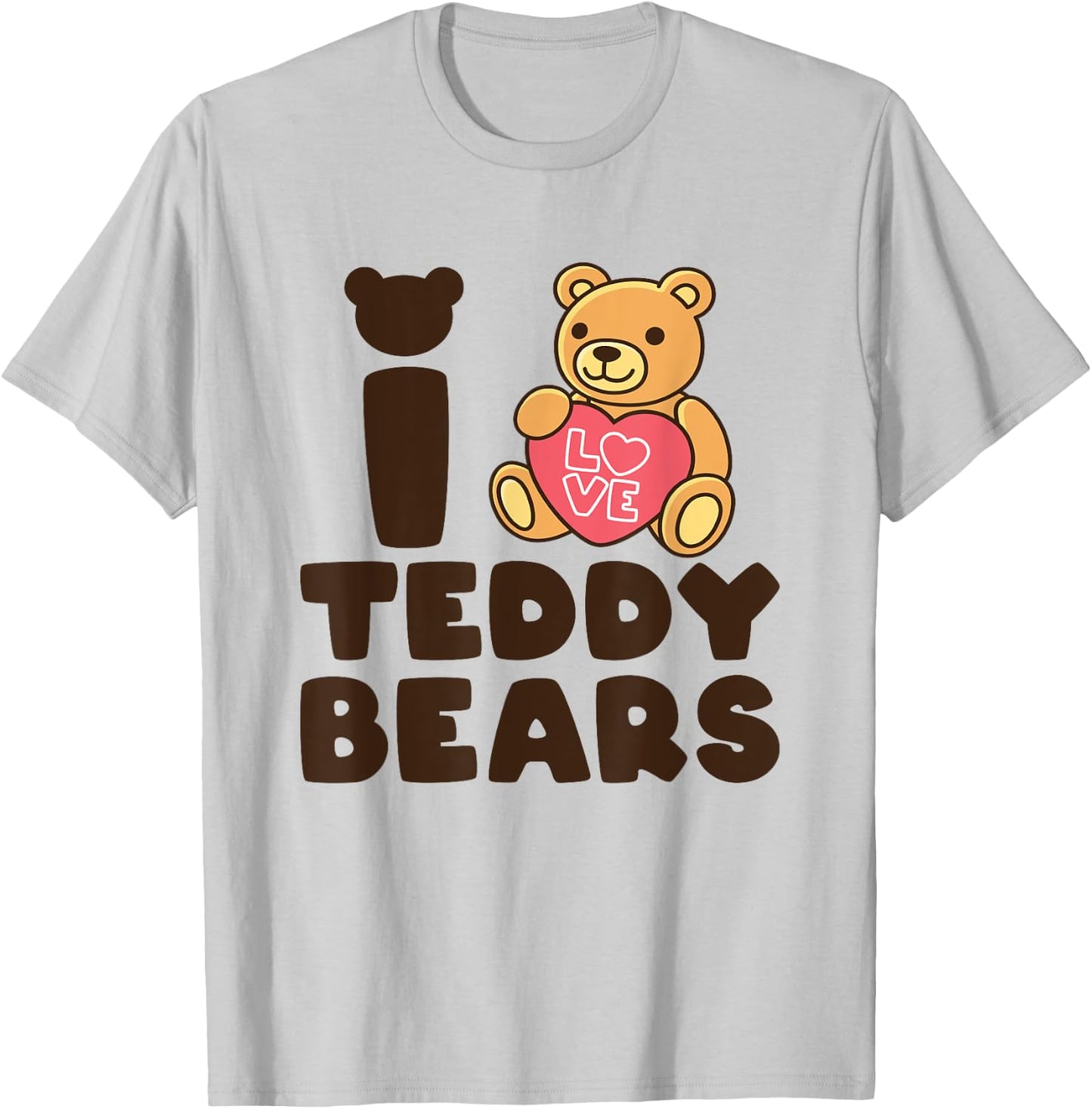 I Love Teddy Bears - Teddy Bear Picnic T-Shirt - T-Shirt | Ash