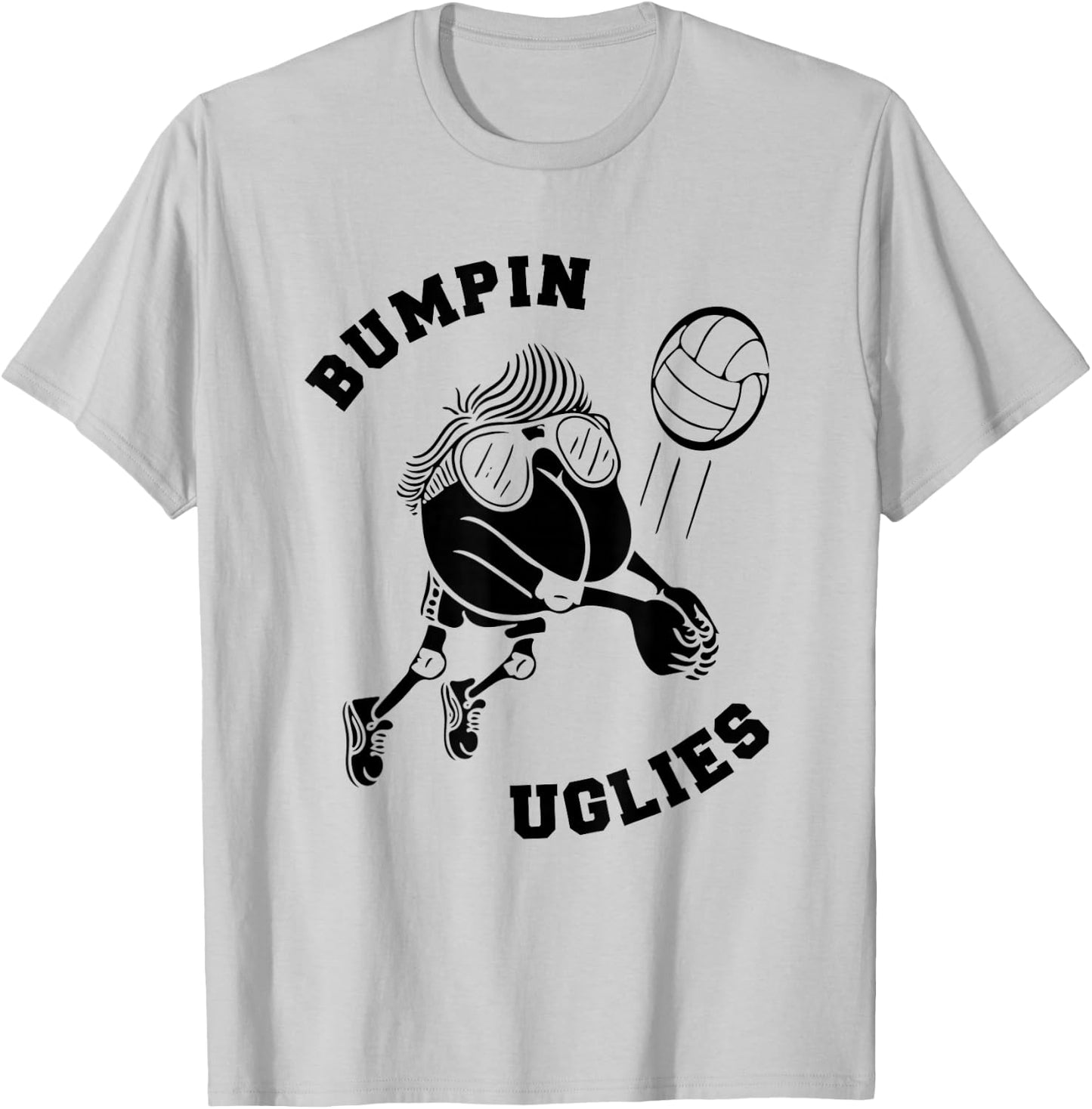 Bumpin Uglies - Funny Team Sand Volleyball Bumping T-Shirt - T-Shirt | Ash