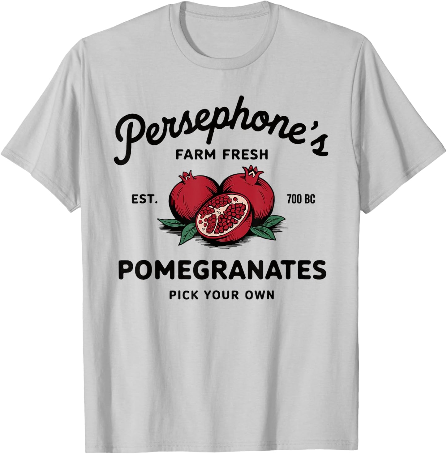 Persephone's Pomegranates Greek Mythology T-Shirt - T-Shirt | Ash