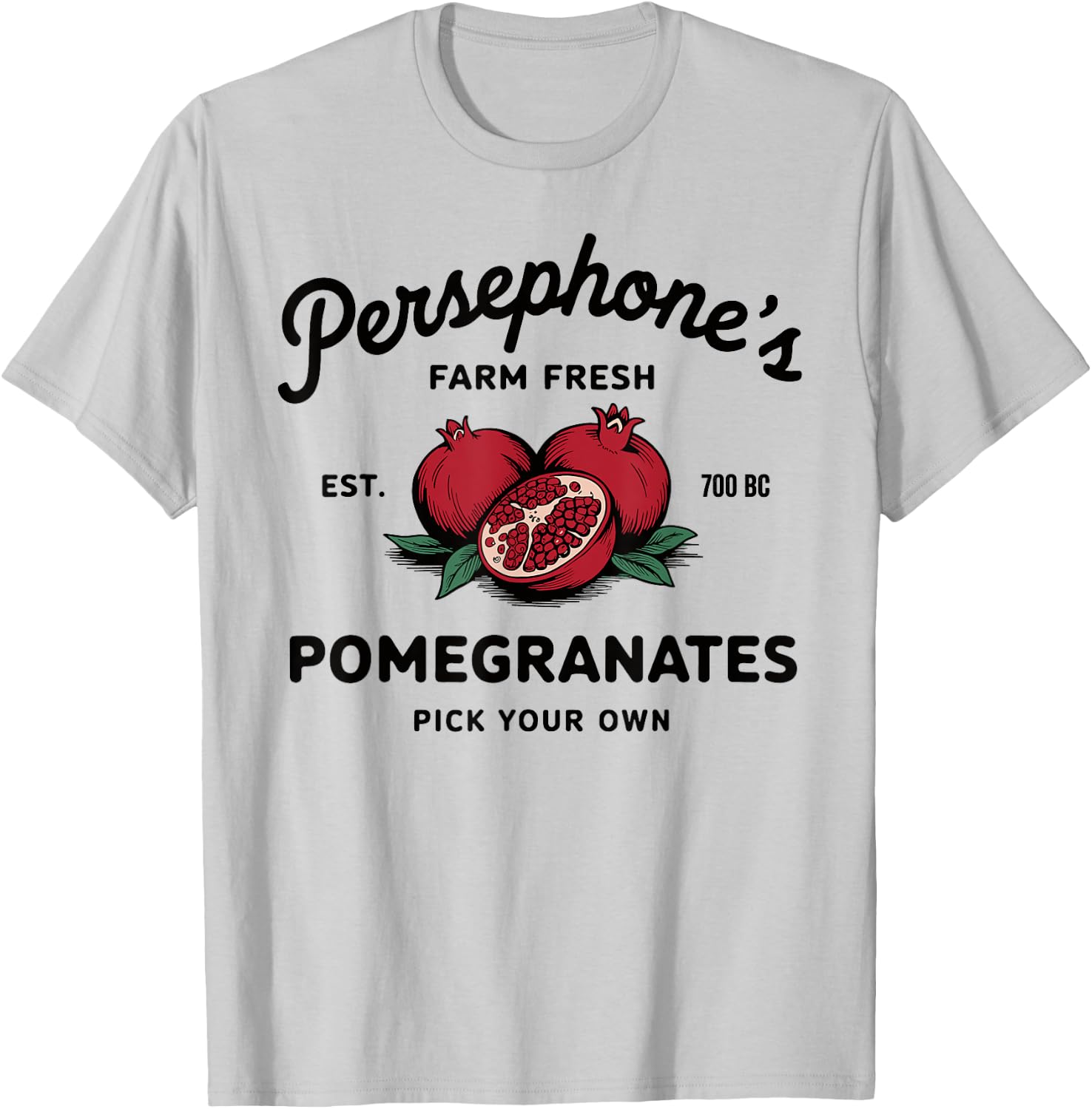 Persephone's Pomegranates Greek Mythology T-Shirt - T-Shirt | Ash