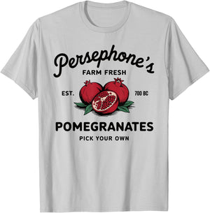 Persephone's Pomegranates Greek Mythology T-Shirt - T-Shirt | Ash
