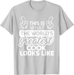 World's Greatest Cook Best Cook Ever T-Shirt - T-Shirt | Ash