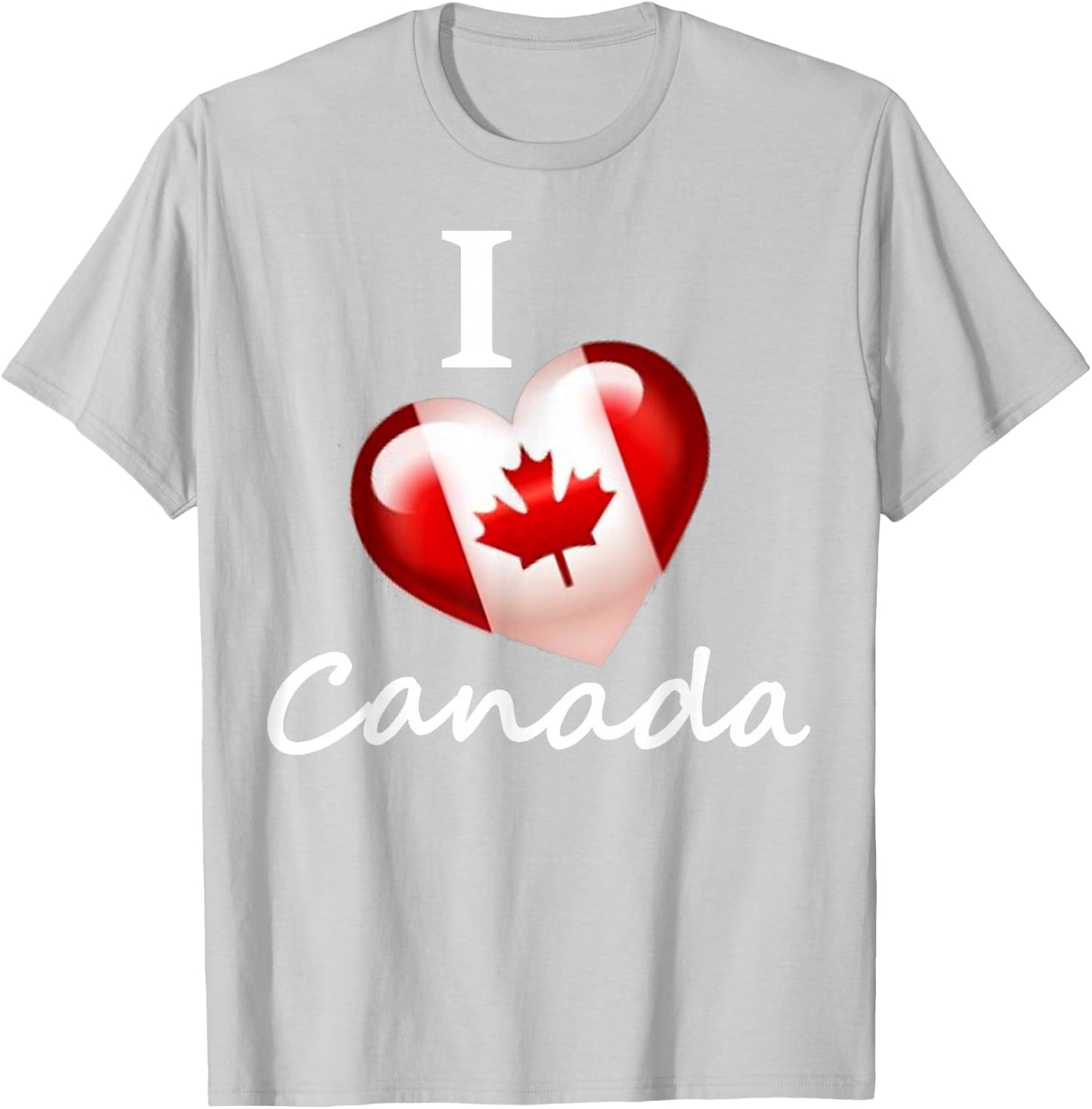 I Love Canada T-Shirt - T-Shirt | Ash