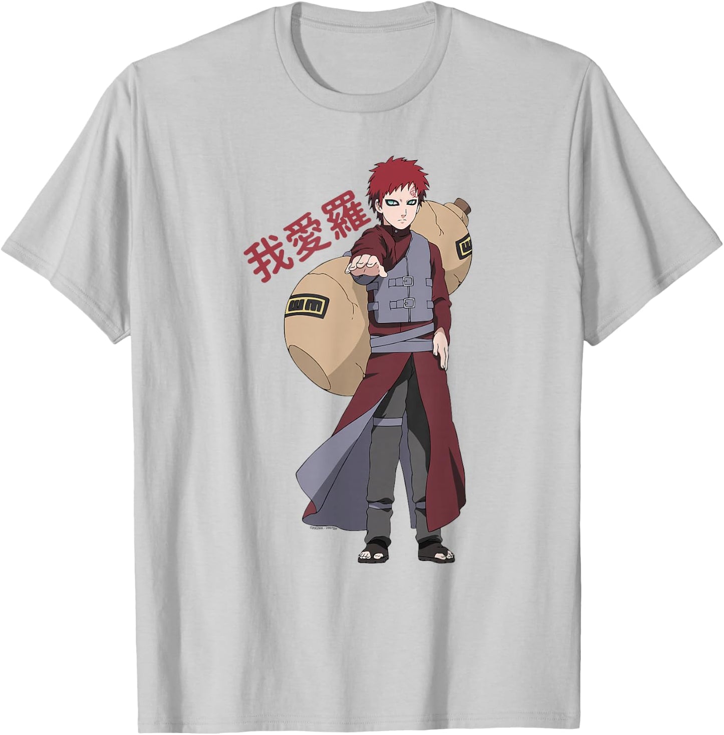 Naruto Shippuden Gaara Shinobi of Sunagakure Anime T-Shirt - T-Shirt | Ash