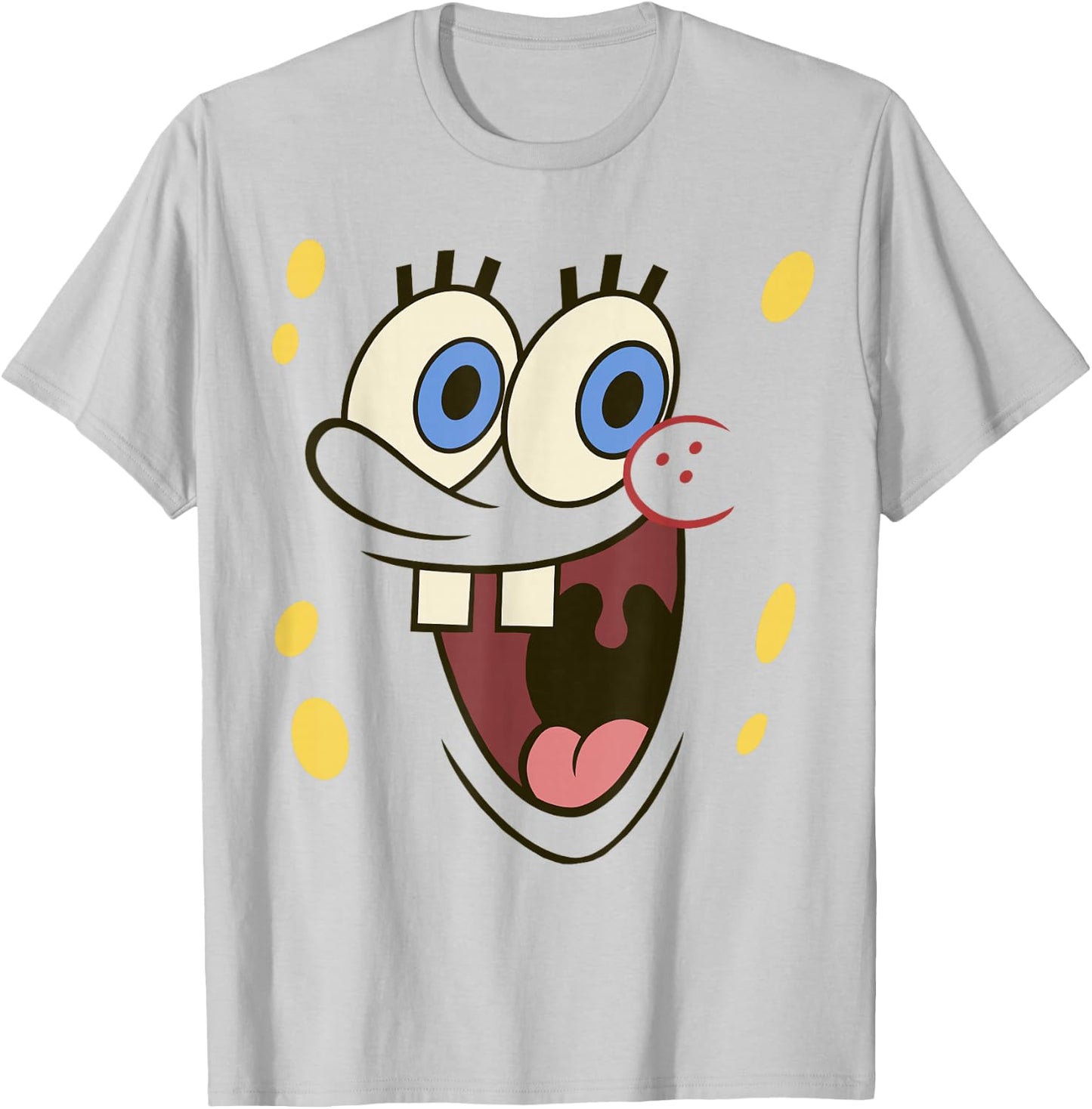 Spongebob Squarepants Large Face Costume T-Shirt - T-Shirt | Ash