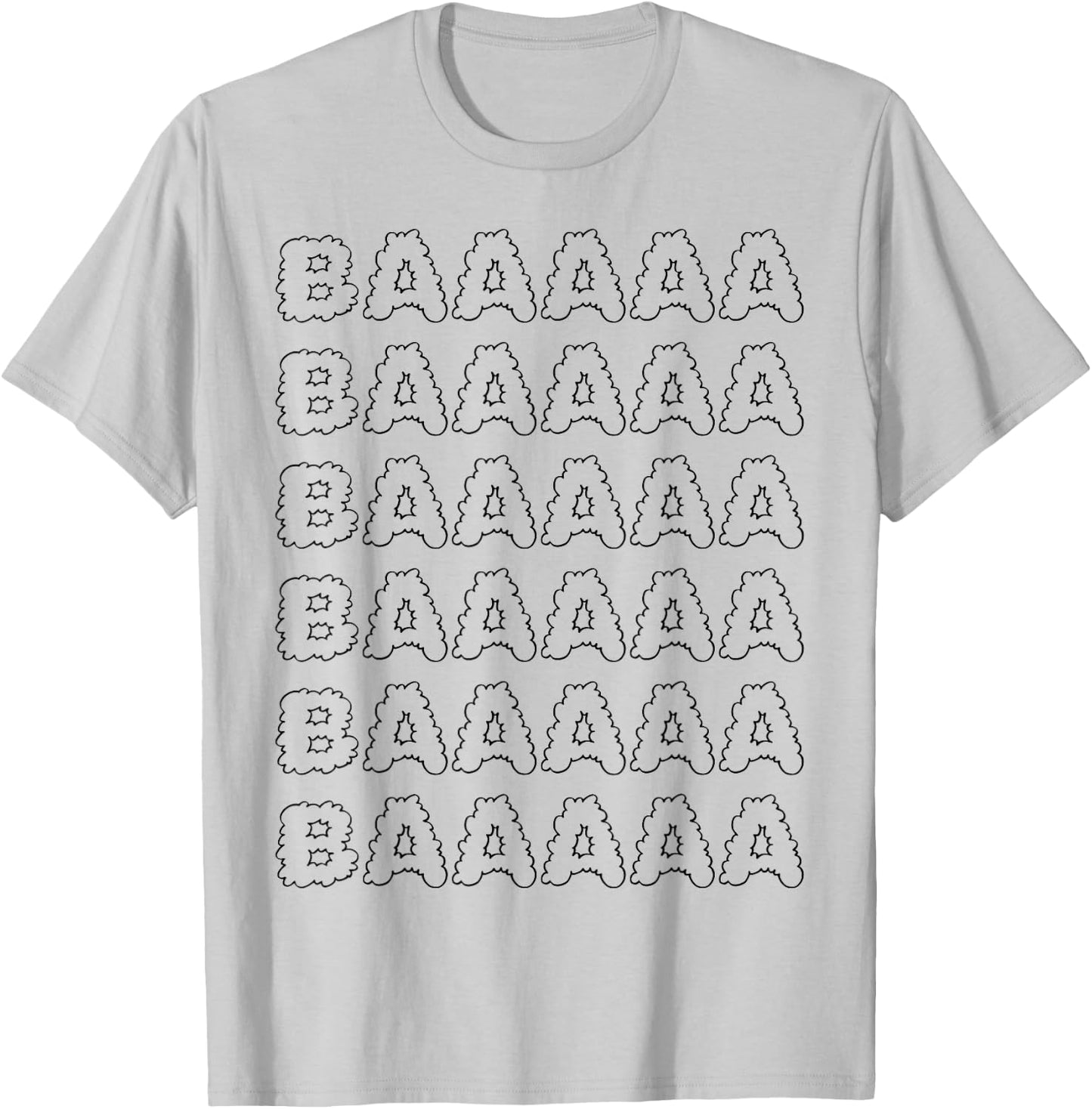 Baaaaa Sheep Quote Wolf in Sheep's Clothing add Beard, Mask T-Shirt - T-Shirt | Ash