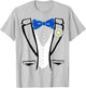 Funny Tuxedo | Powder Blue Vintage Tuxedo T-Shirt - T-Shirt | Ash