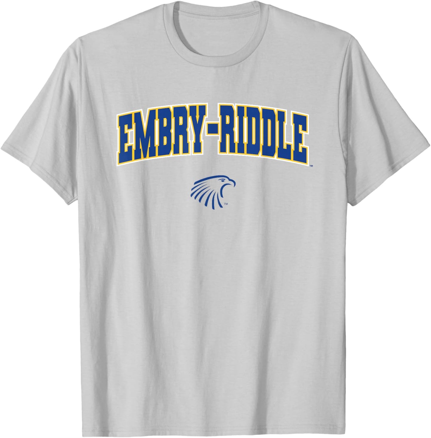 Embry-Riddle ERAU Eagles Arch Logo T-Shirt - T-Shirt | Ash